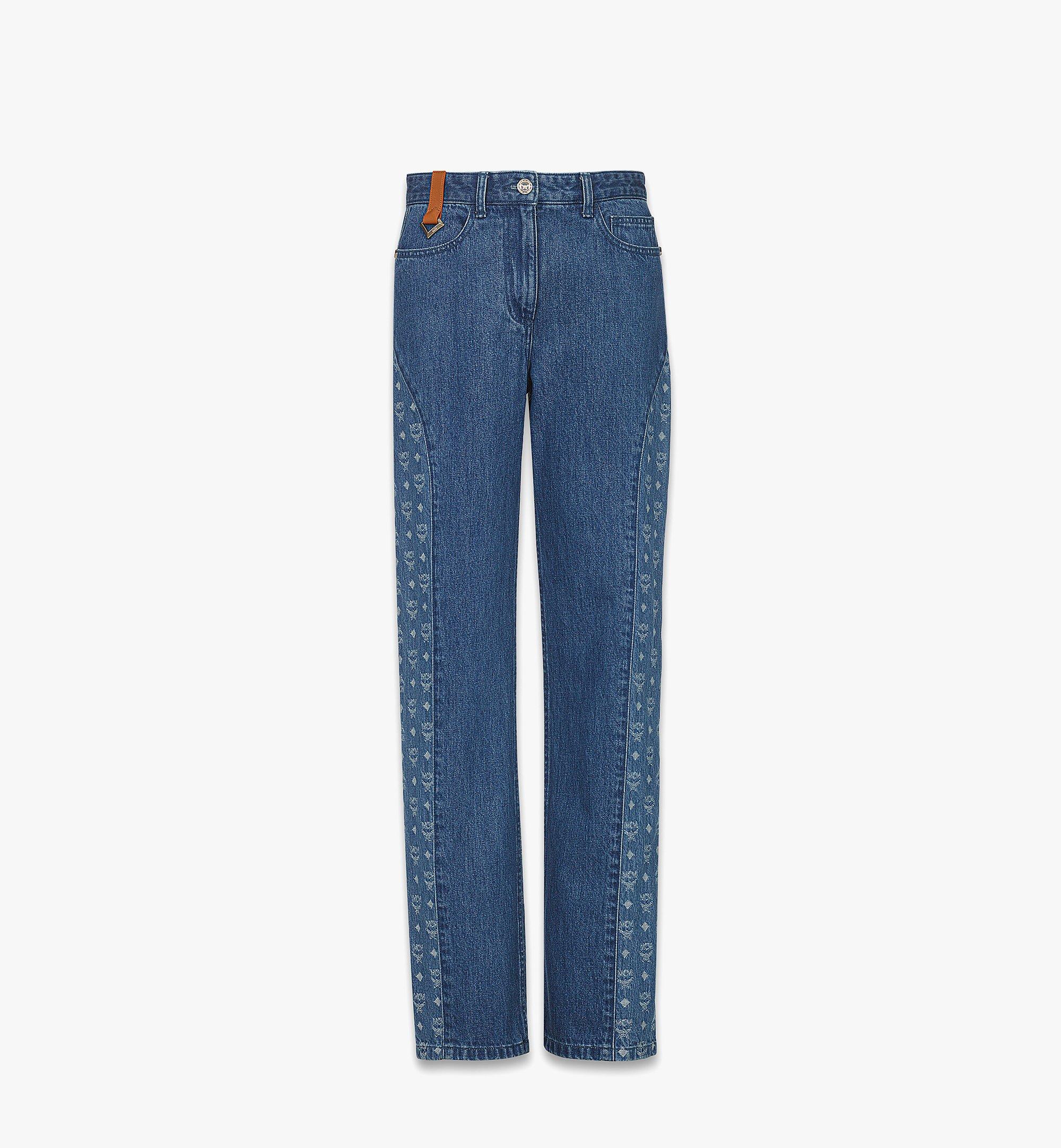 Monogram Jeans in Denim Jacquard