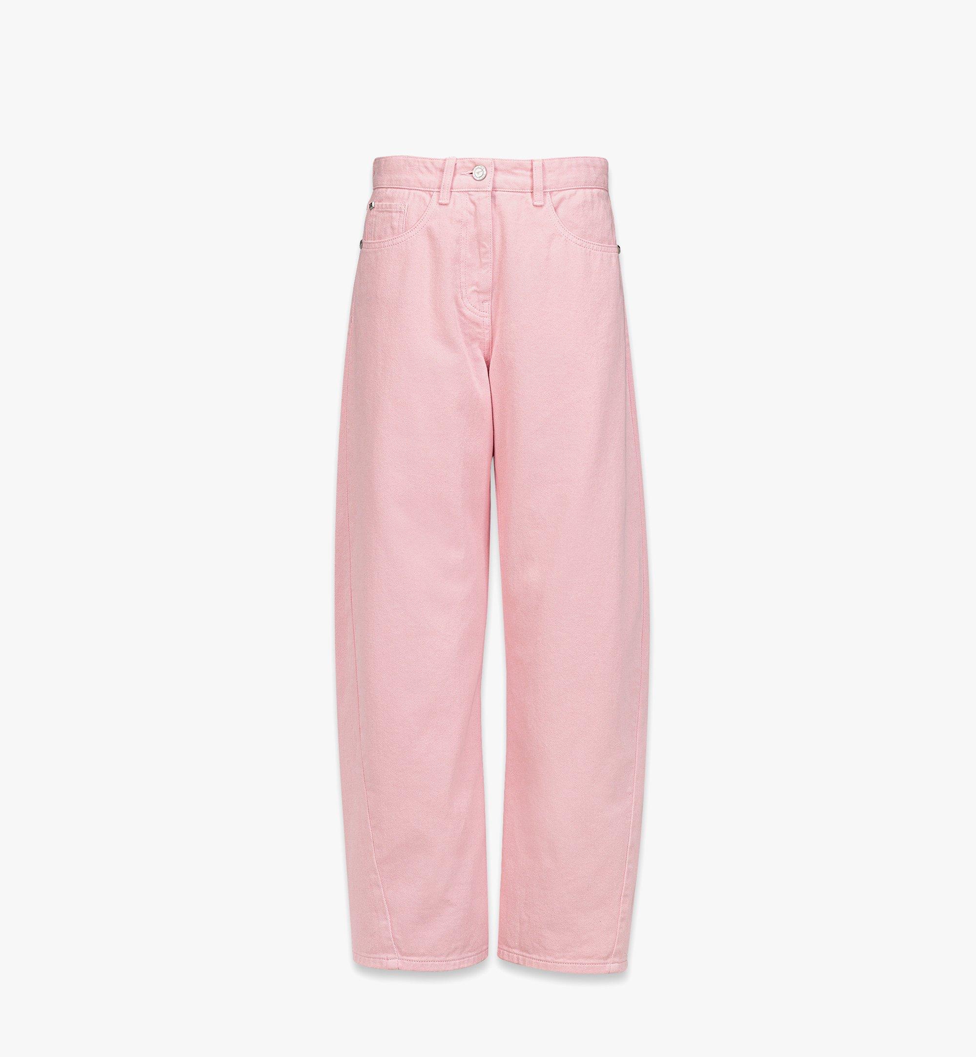 40 IT Washed Denim Jeans Pink | MCM ®US