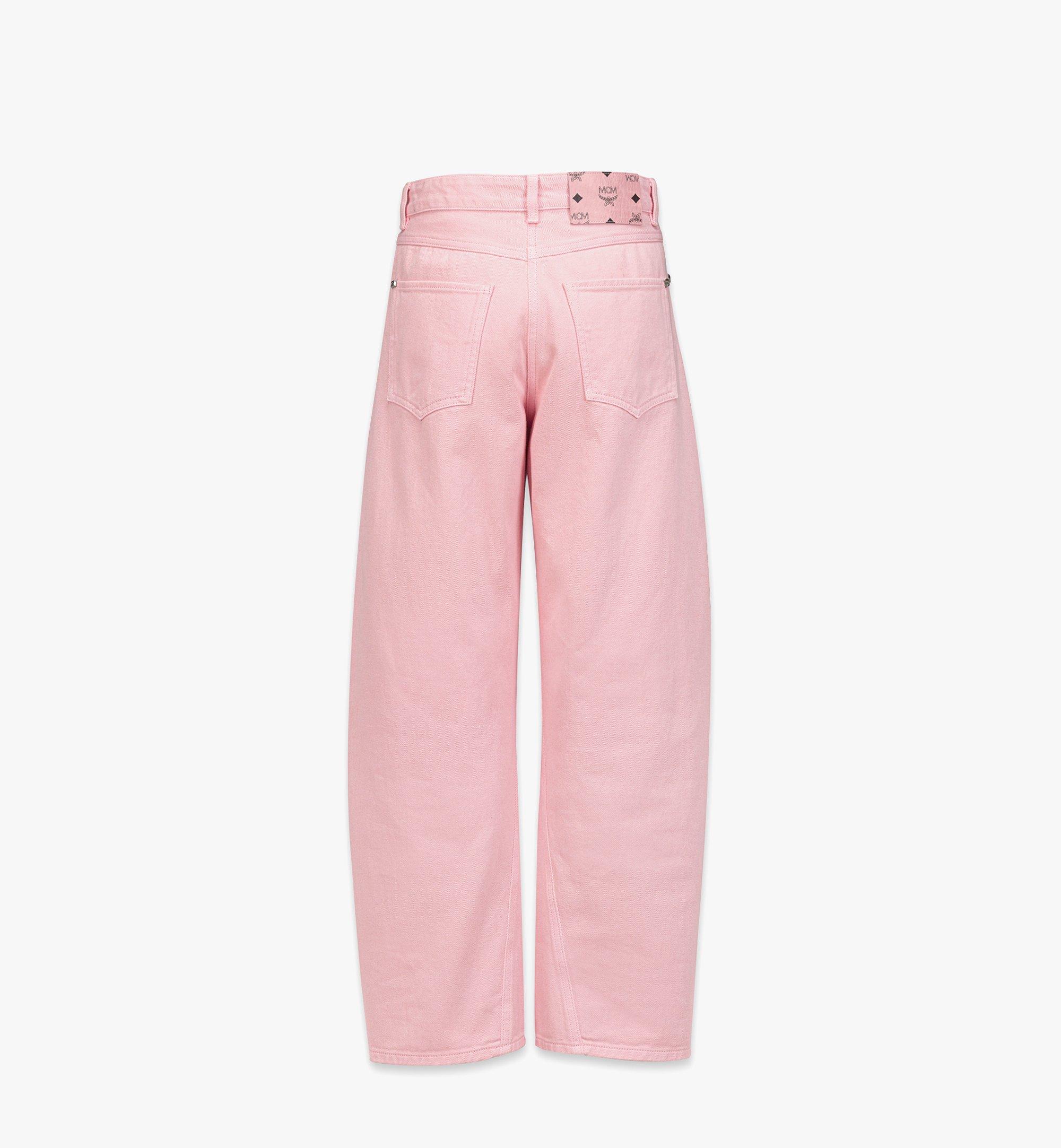 40 IT Washed Denim Jeans Pink | MCM ®US