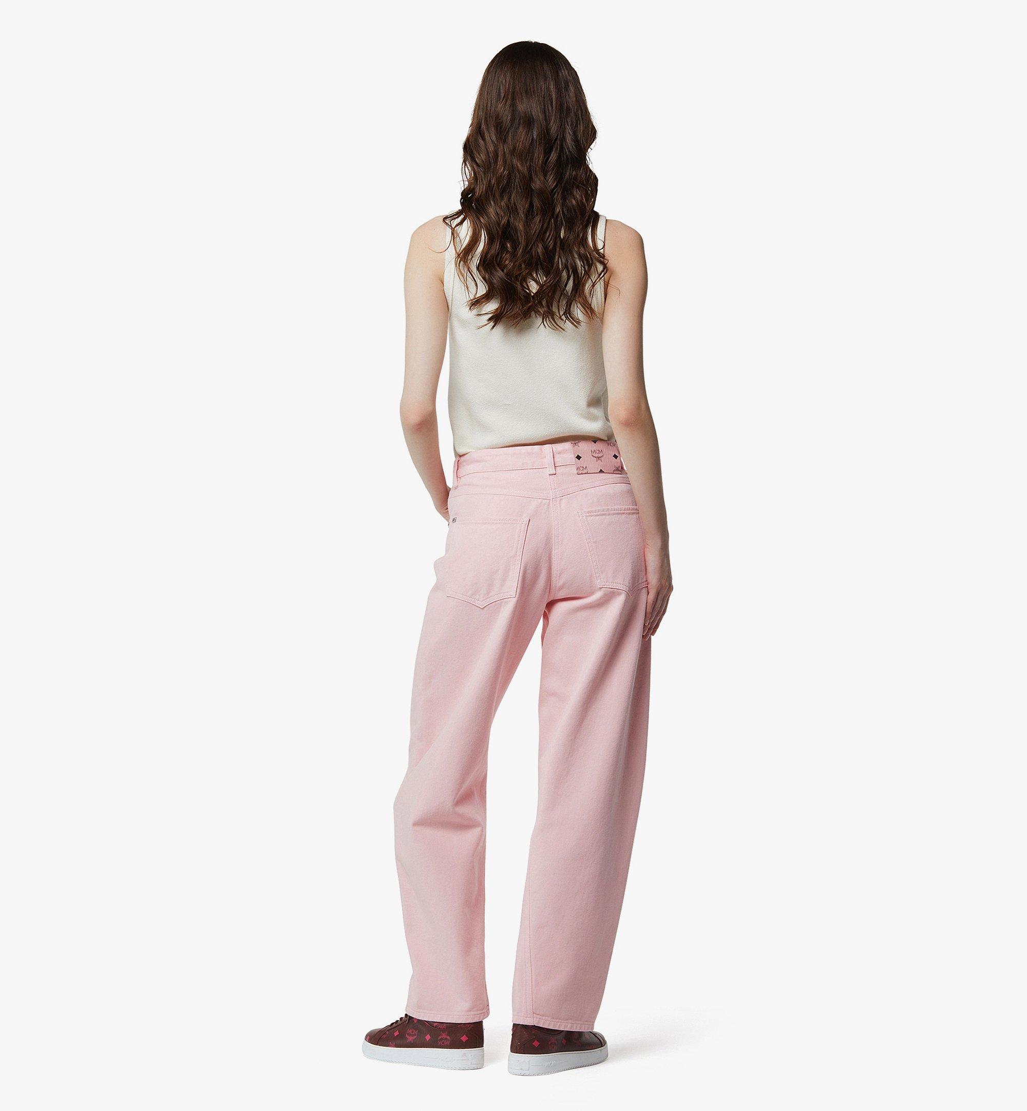 40 IT Washed Denim Jeans Pink | MCM ®US