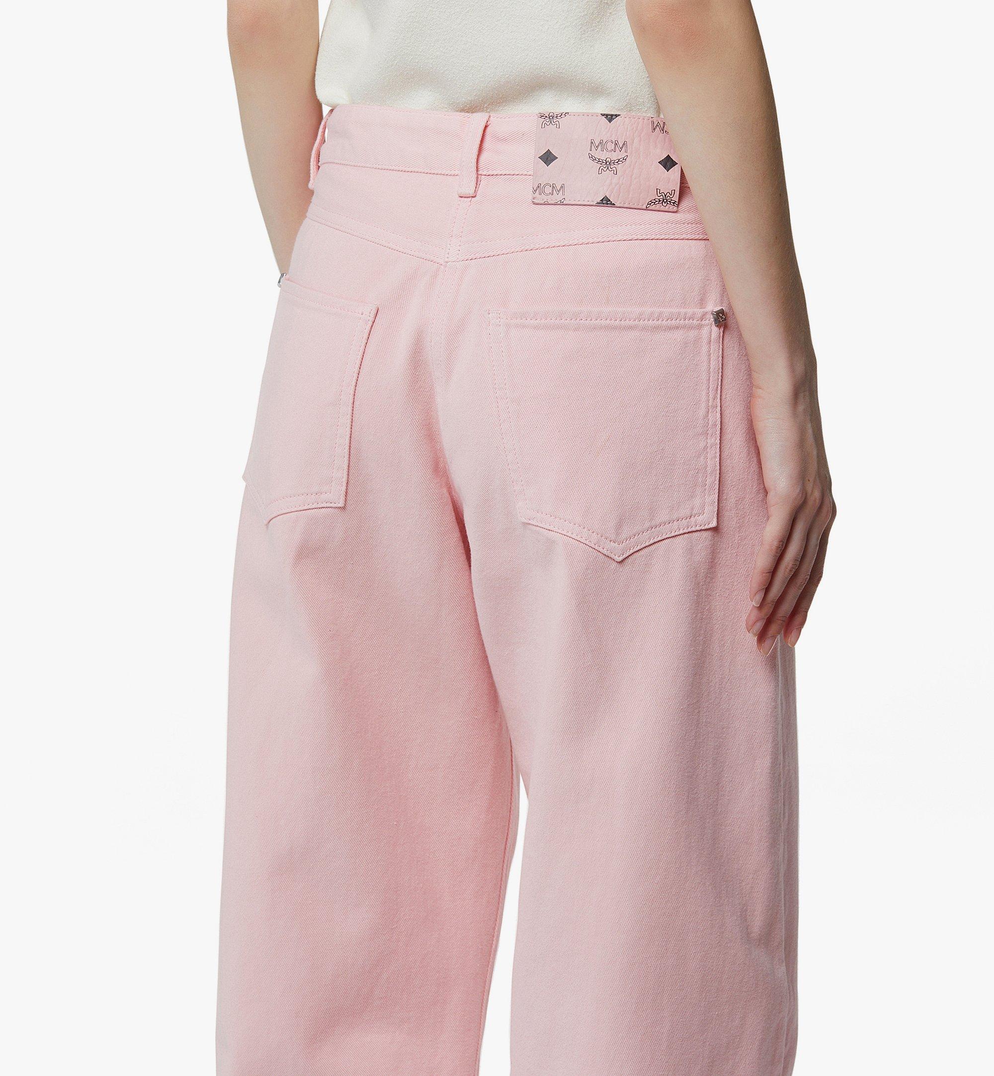 40 IT Washed Denim Jeans Pink | MCM ®US