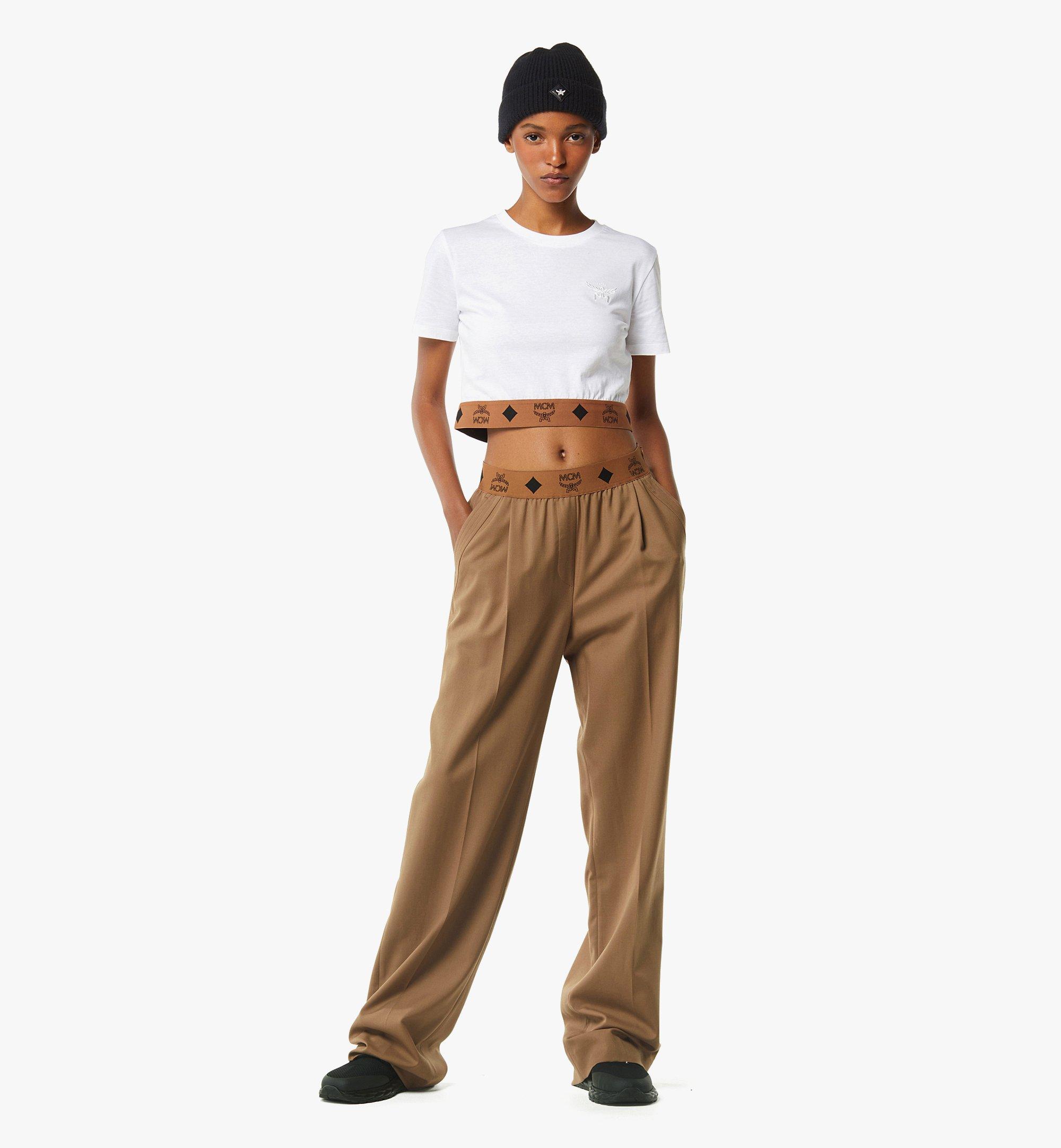 Monogram Pants Wool Twill