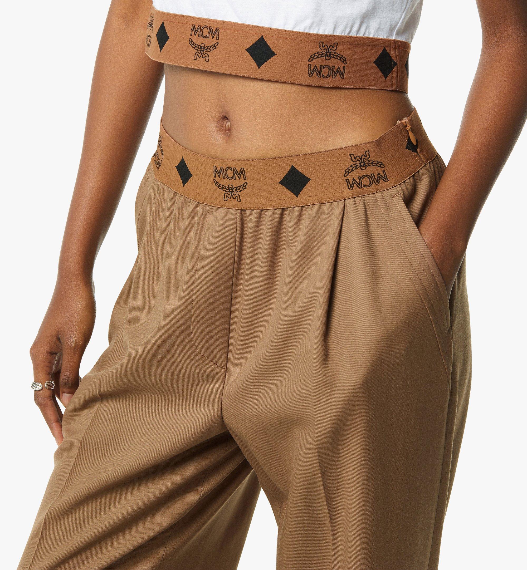 Monogram Pants Wool Twill