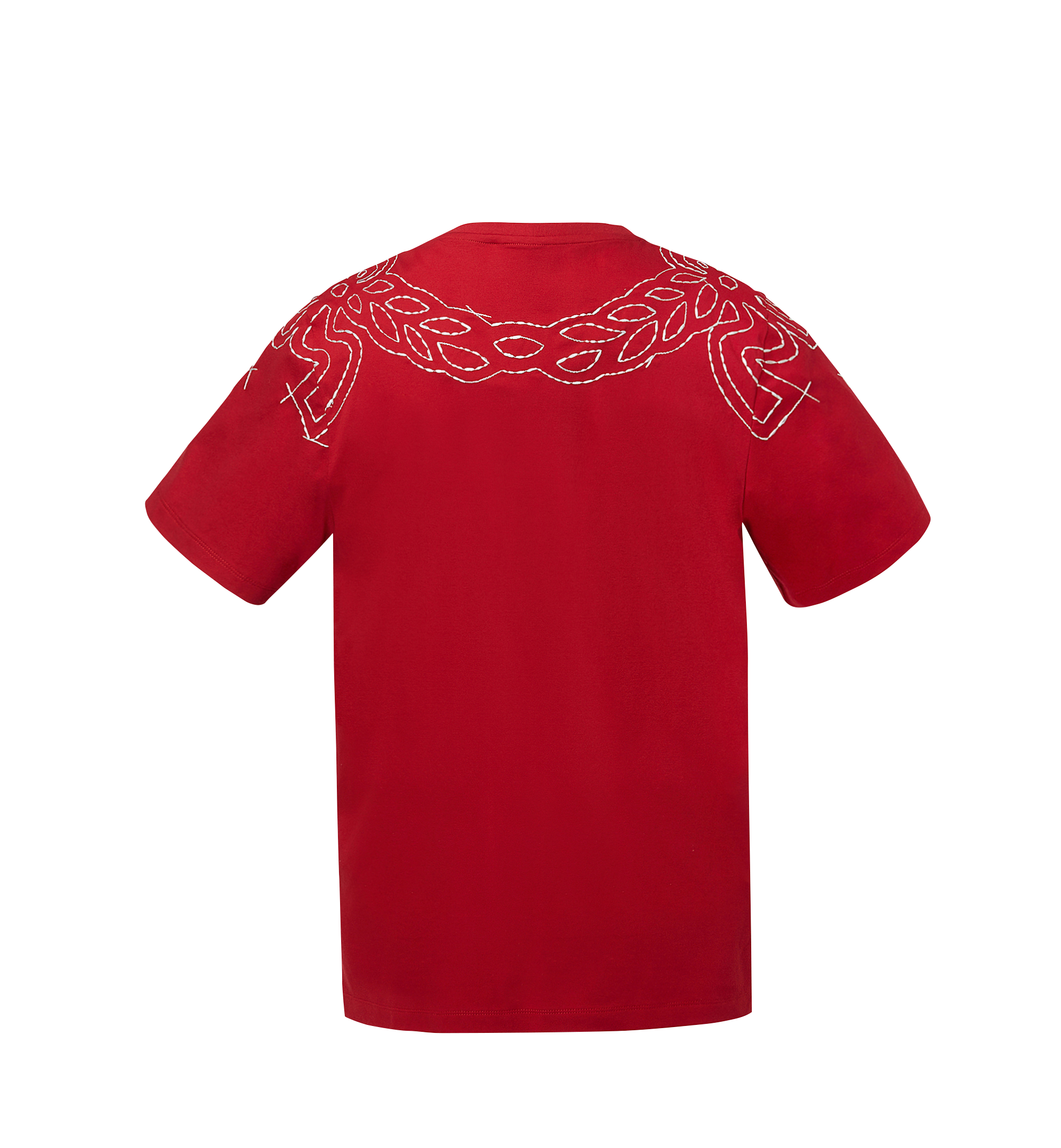 MCM Damen T-Shirt mit Lorbeer-Stickerei Red MFT8SMM22RU00L Noch mehr sehen 2