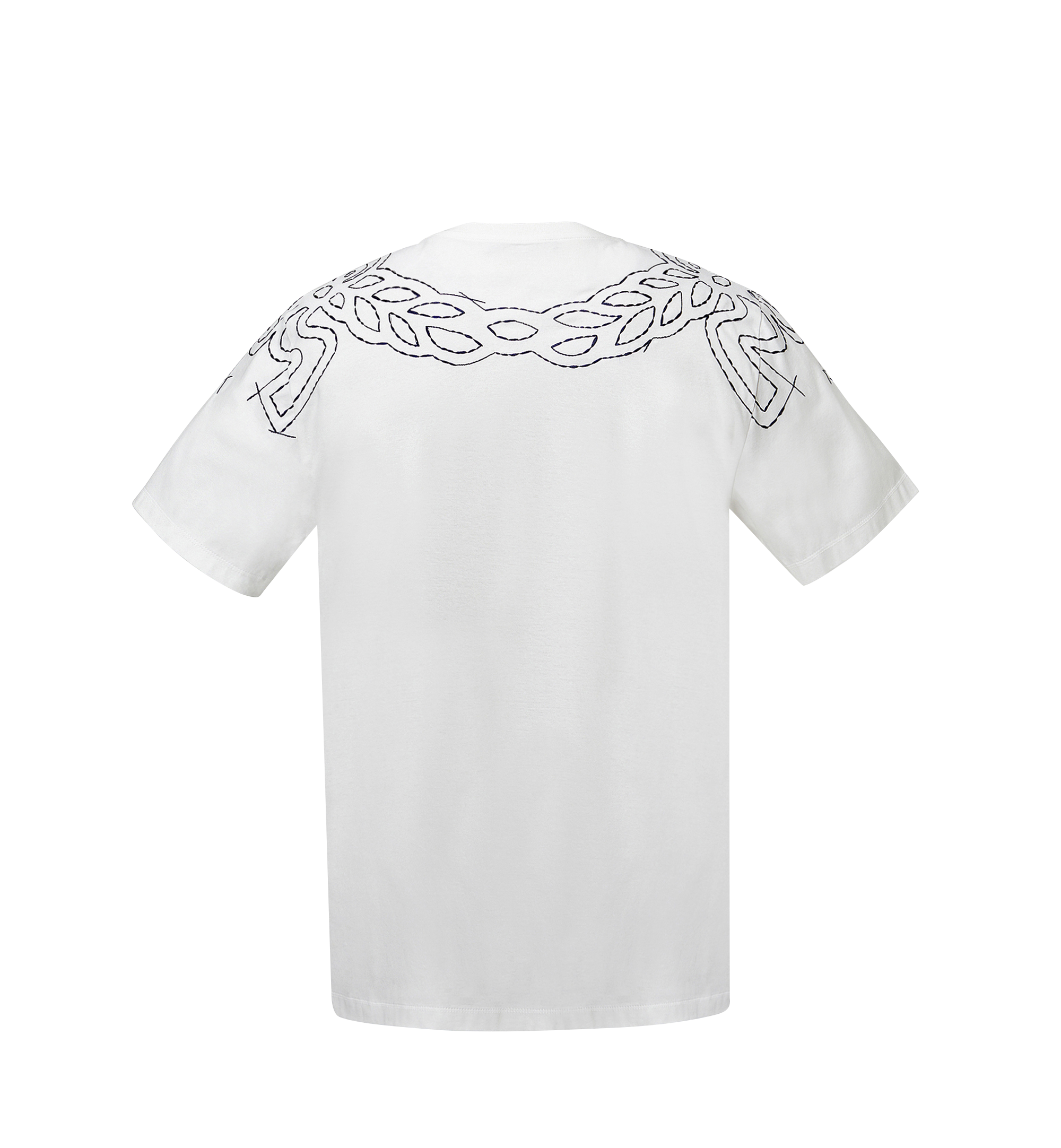 MCM Damen T-Shirt mit Lorbeer-Stickerei BEIGE MFT8SMM22WI00L Noch mehr sehen 2