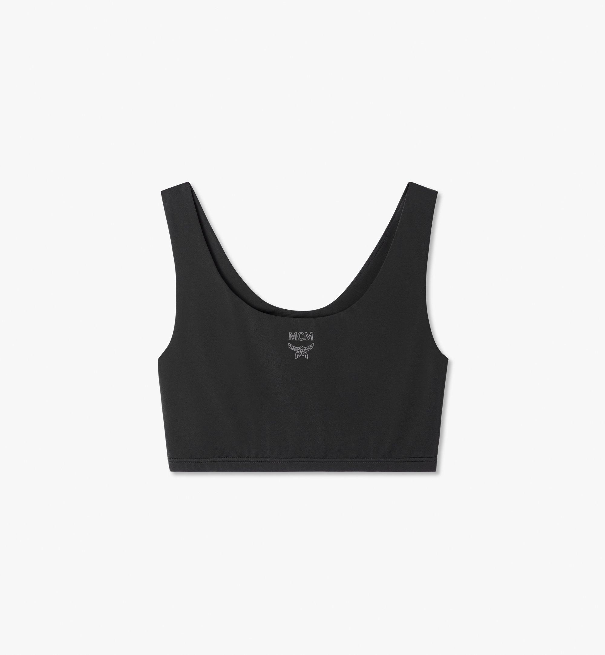 black sport bikini top