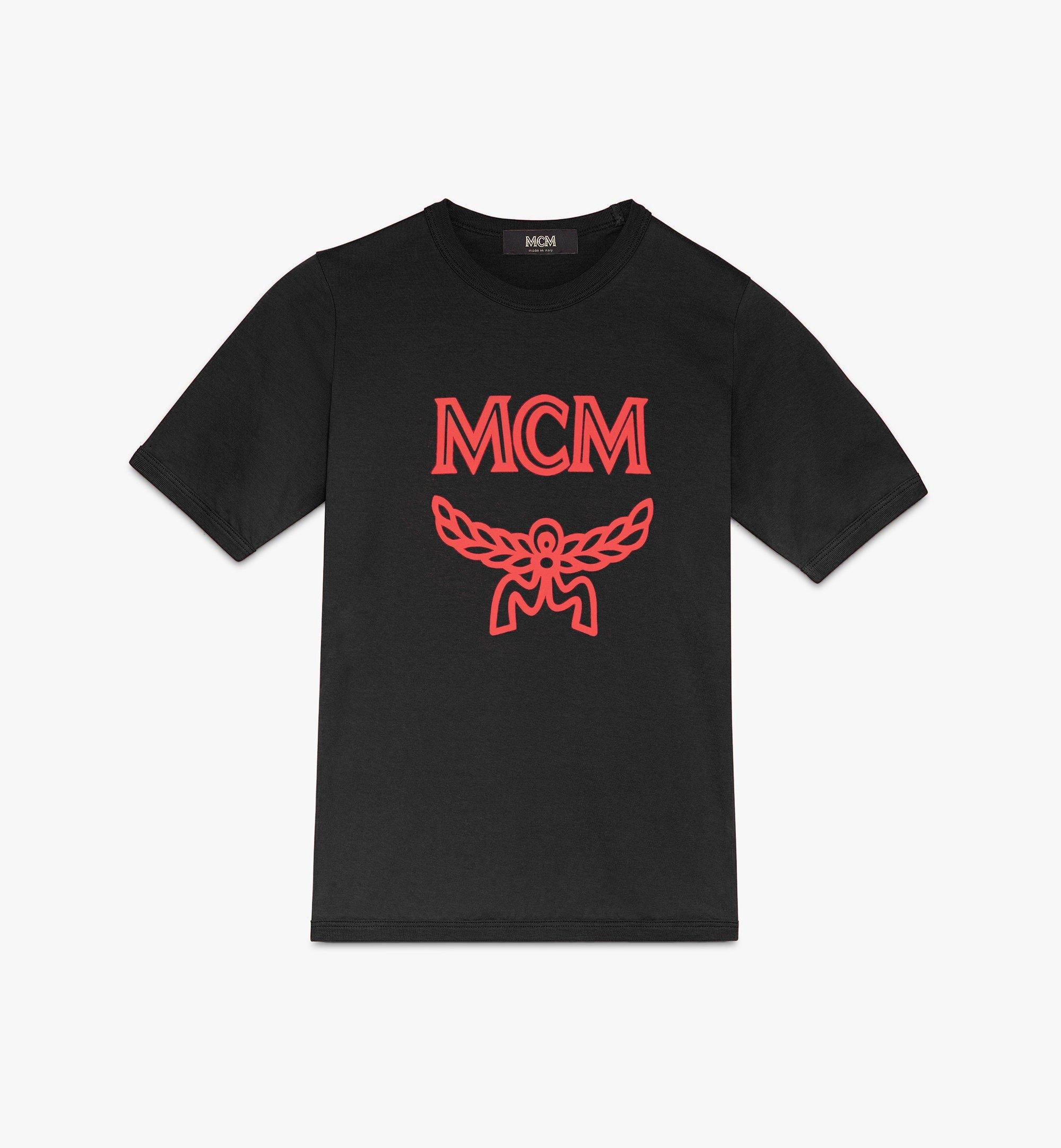 Mcm Women's Logo T-shirt In Meteorite