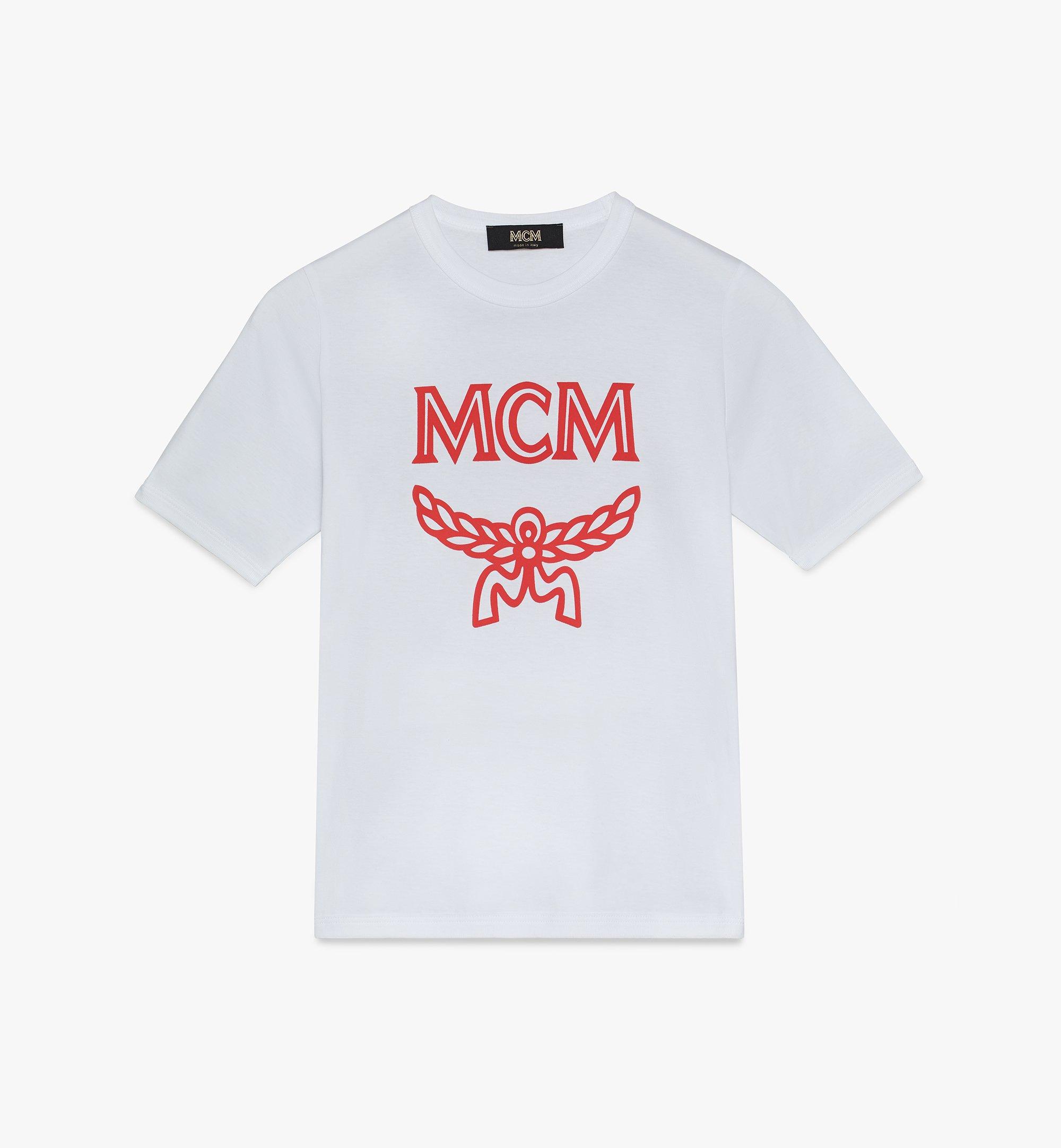 Mcm Women's Logo T-shirt In White
