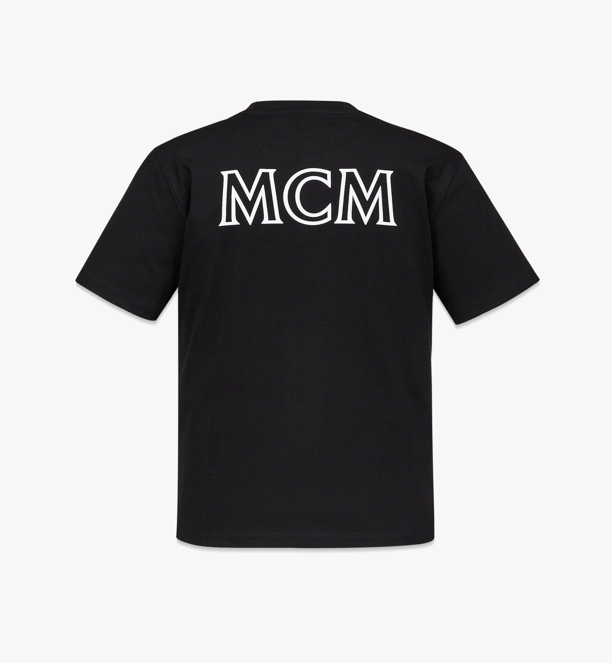 MCM 女士MCM Basics Logo棉T恤 Black MFTBABC01BK00S 更多视角 1
