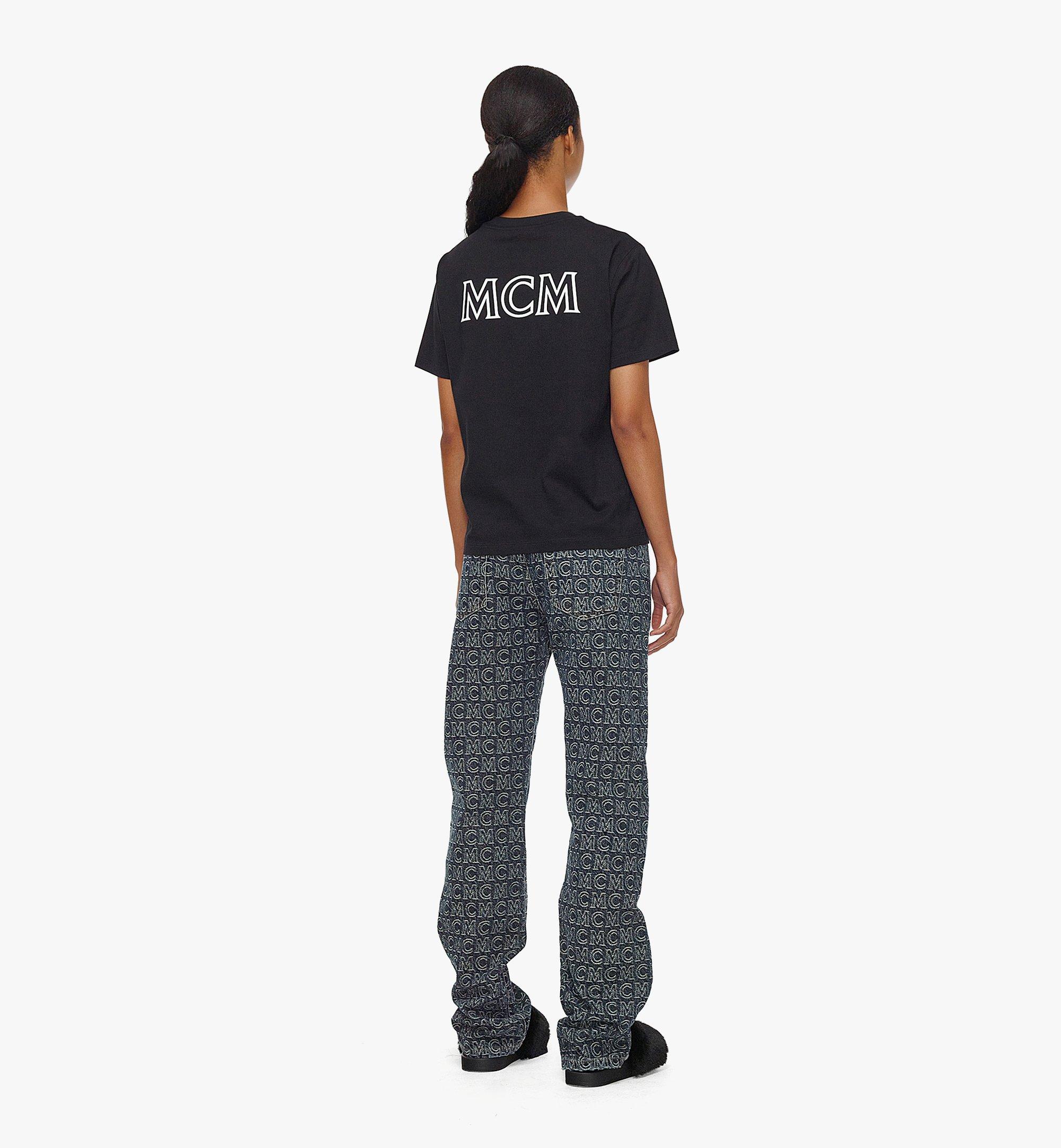 MCM 女士MCM Basics Logo棉T恤 Black MFTBABC01BK00S 更多视角 2