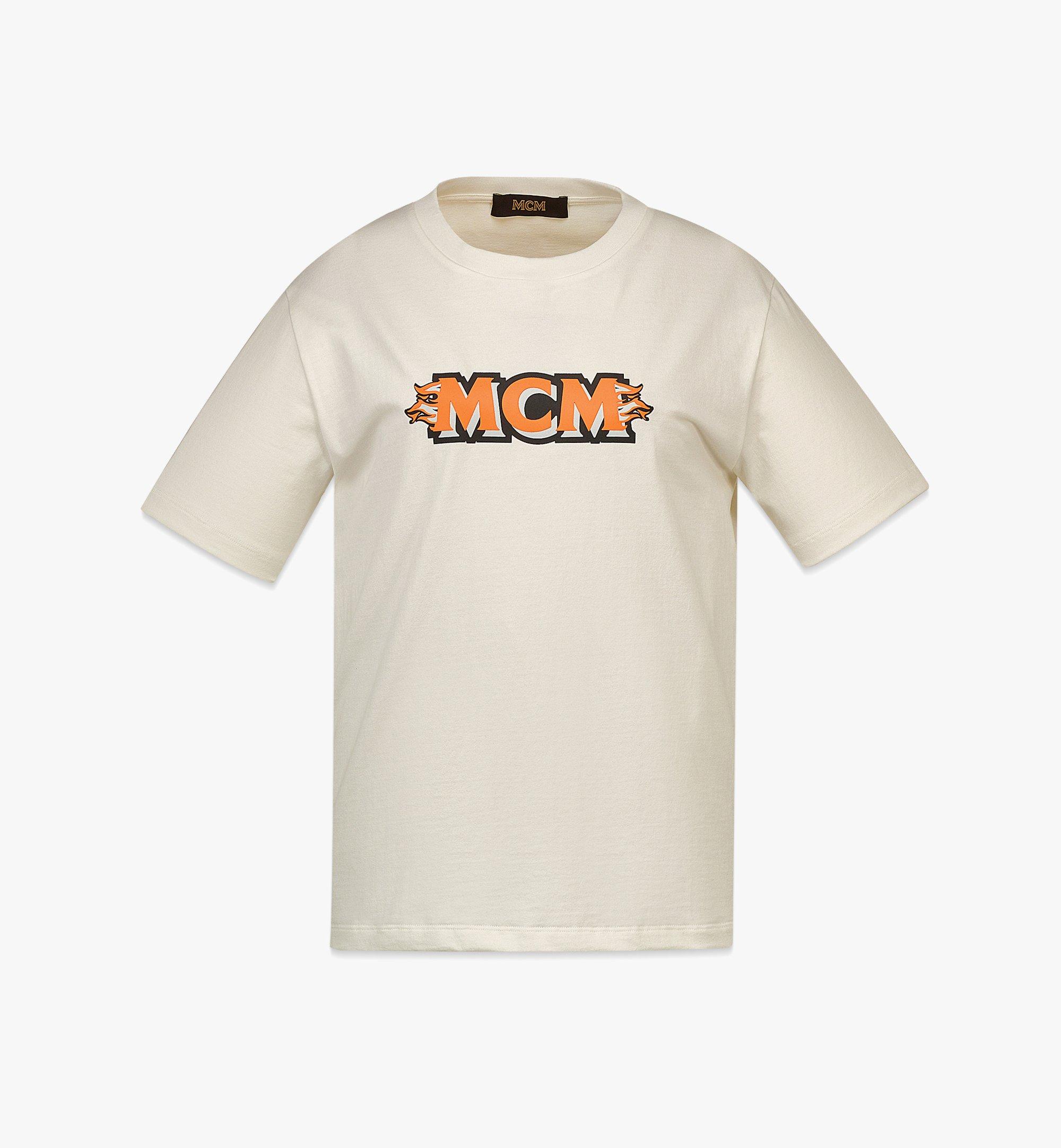 MCM 女士MCM Logo T恤 White MFTBAMM01WI0XS 更多视角 1