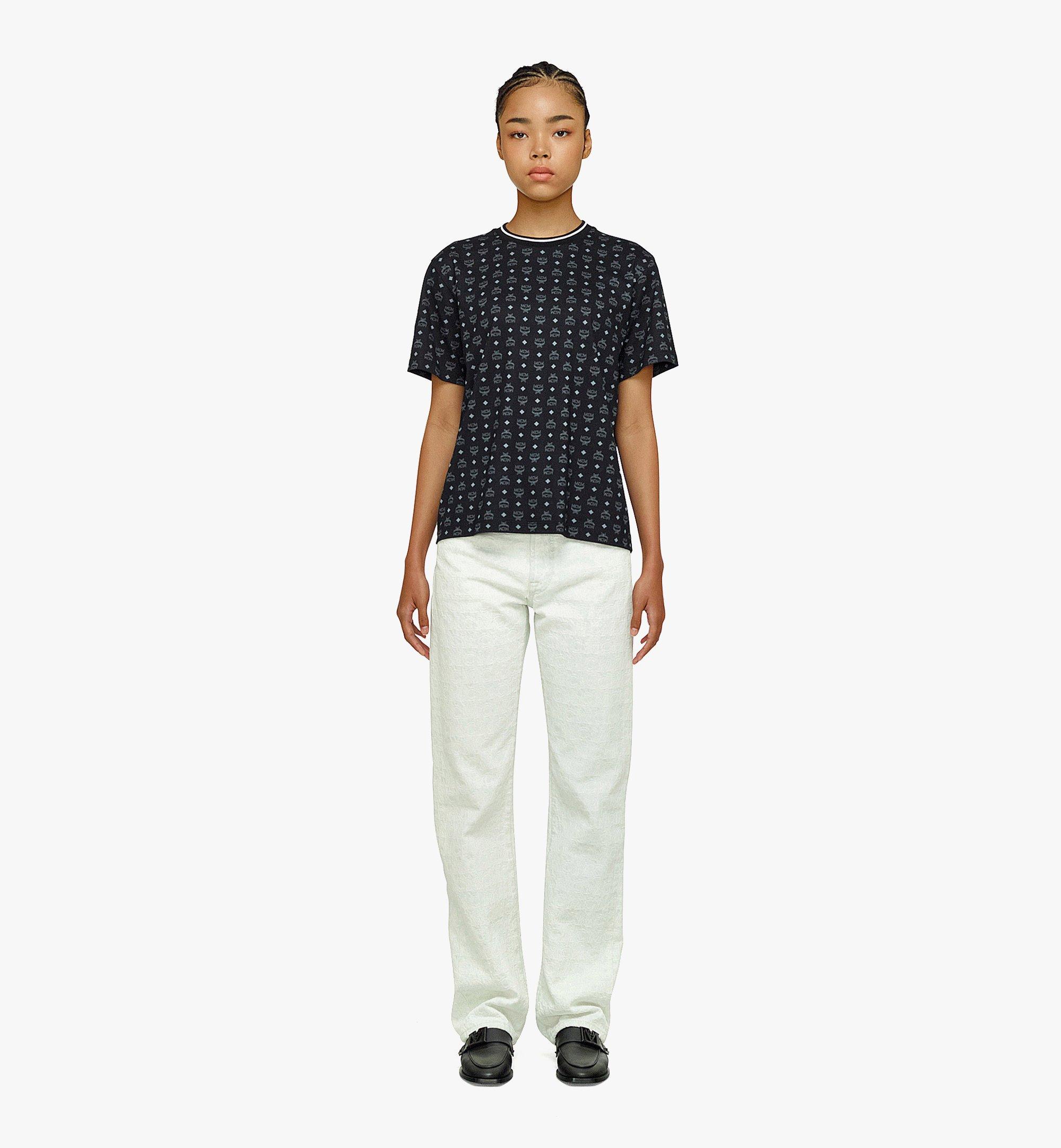 MCM Women’s Visetos Print T-Shirt Black MFTBAMM03BK00M 更多視圖 3