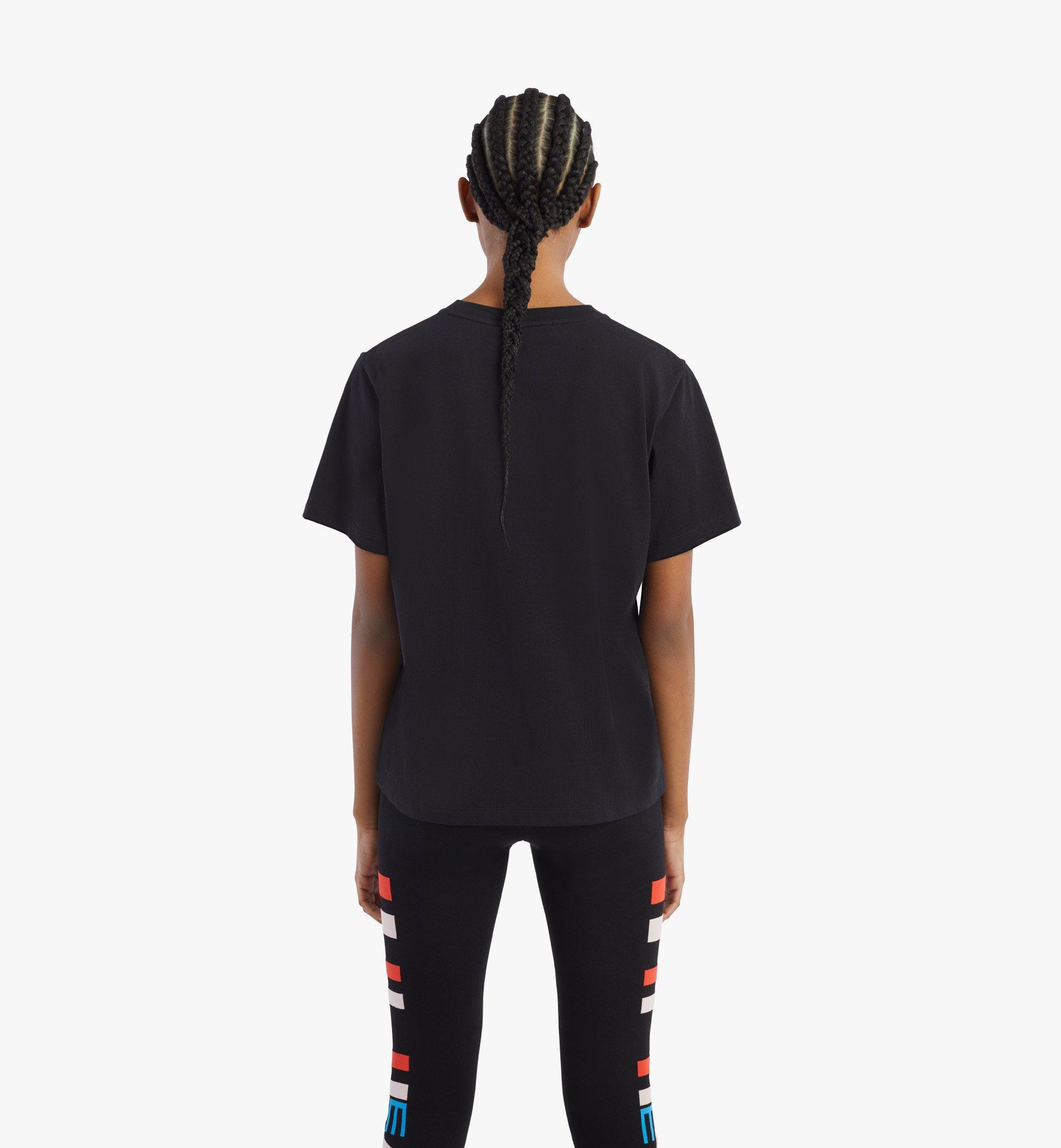 Medium Women’s Classic Logo TShirt in Organic Cotton Black MCM ®MY