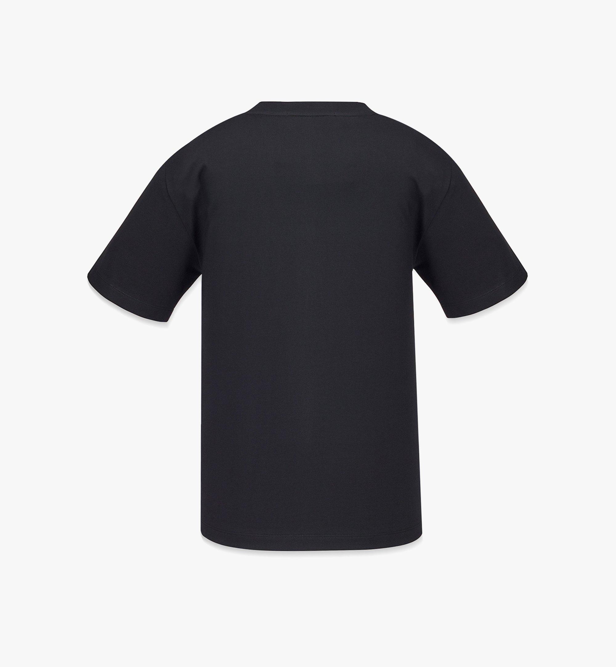 MCM Women’s Classic Logo T-Shirt in Organic Cotton Black MFTBSMM11B20XS Alternate View 1