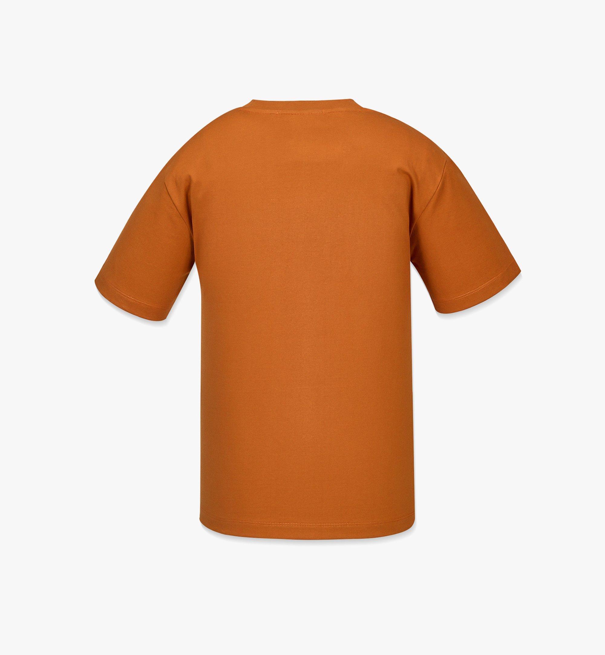 MCM Classic Logo T-Shirt in Organic Cotton Brown MFTBSMM11N40XS Alternate View 1