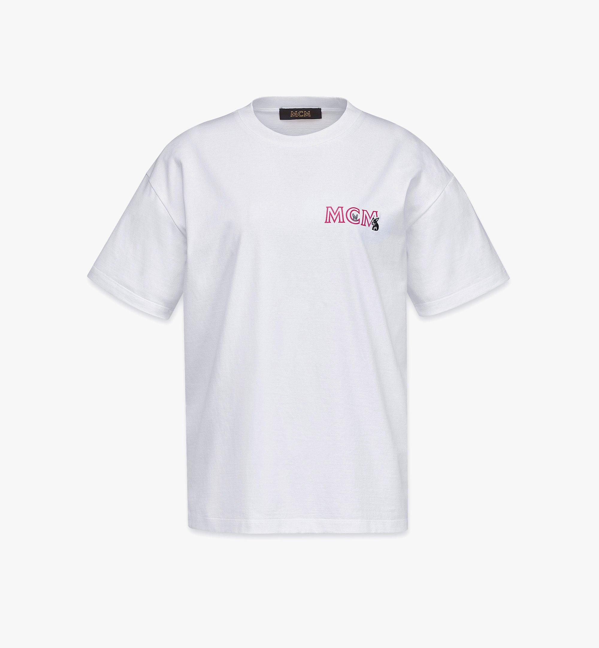 MCM 女士MCM Sommer图形棉T恤 White MFTCAMM02WT00S 更多视角 1