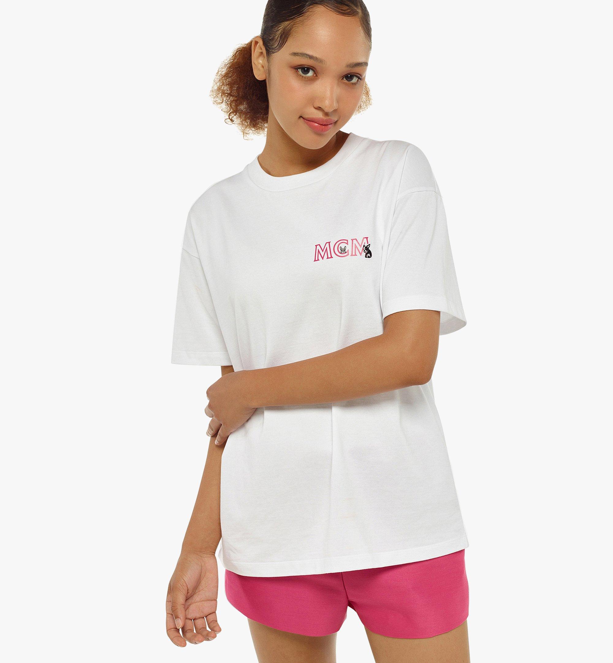 MCM 女士MCM Sommer图形棉T恤 White MFTCAMM02WT00S 更多视角 2