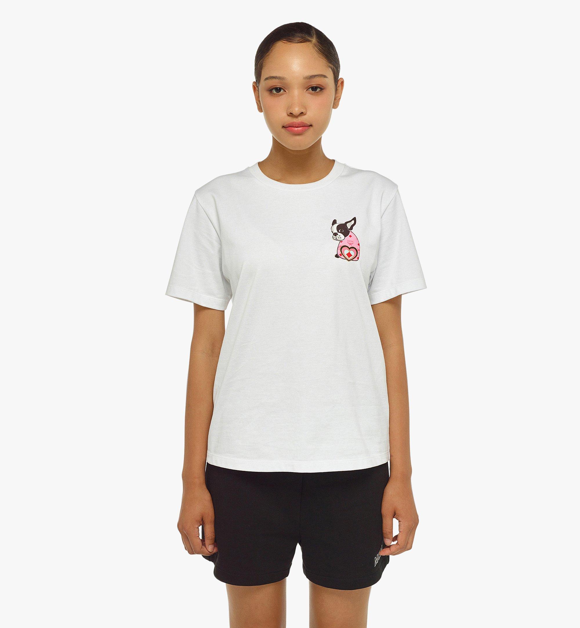 MCM ウィメンズ  Tシャツ White MFTCAMM04WT0XL ほかの角度から見る 2