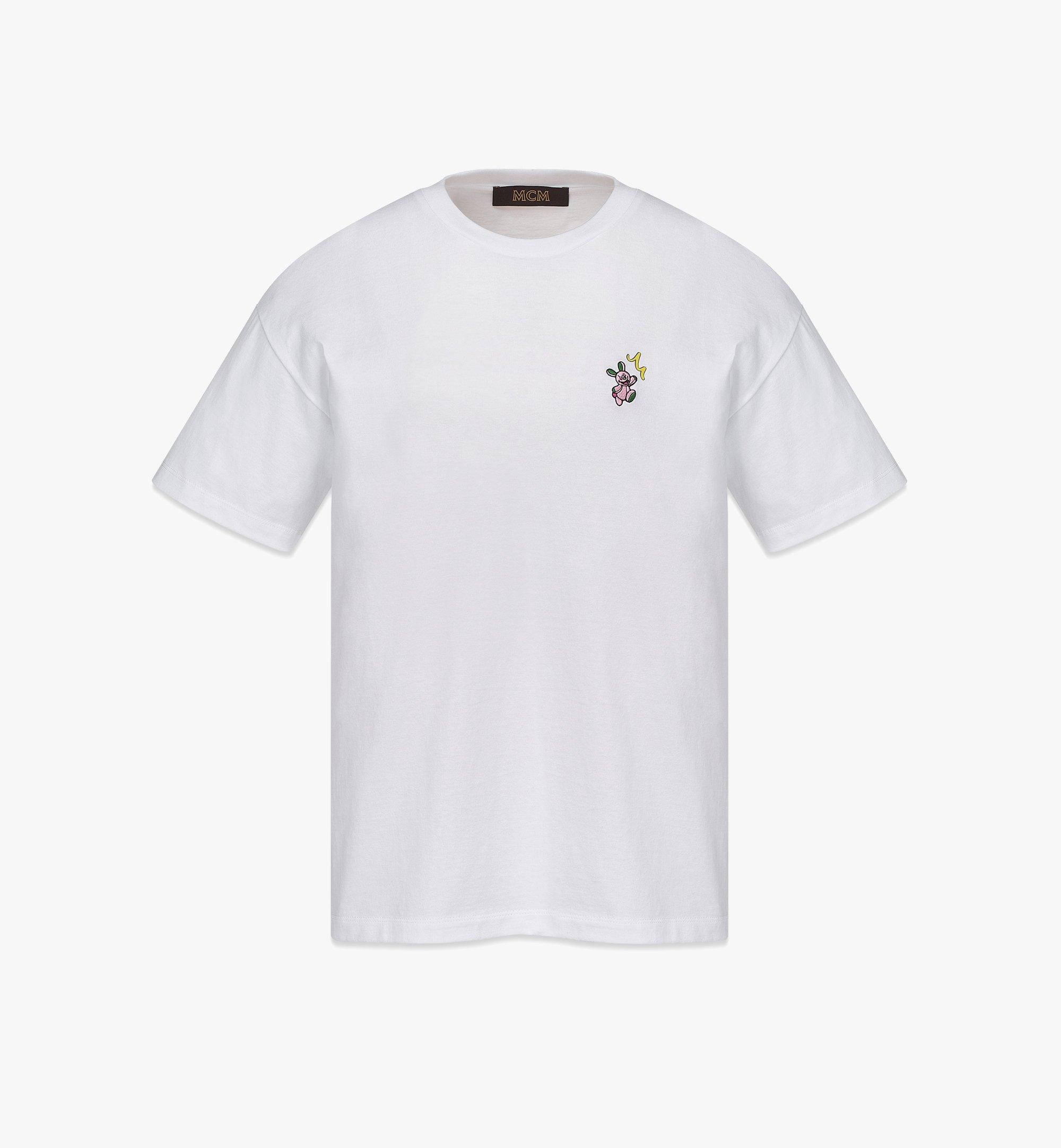 MCM Women’s Haru, Henry, Kaiser T-Shirt in Organic Cotton White MFTCAMM07WT0XS ほかの角度から見る 1