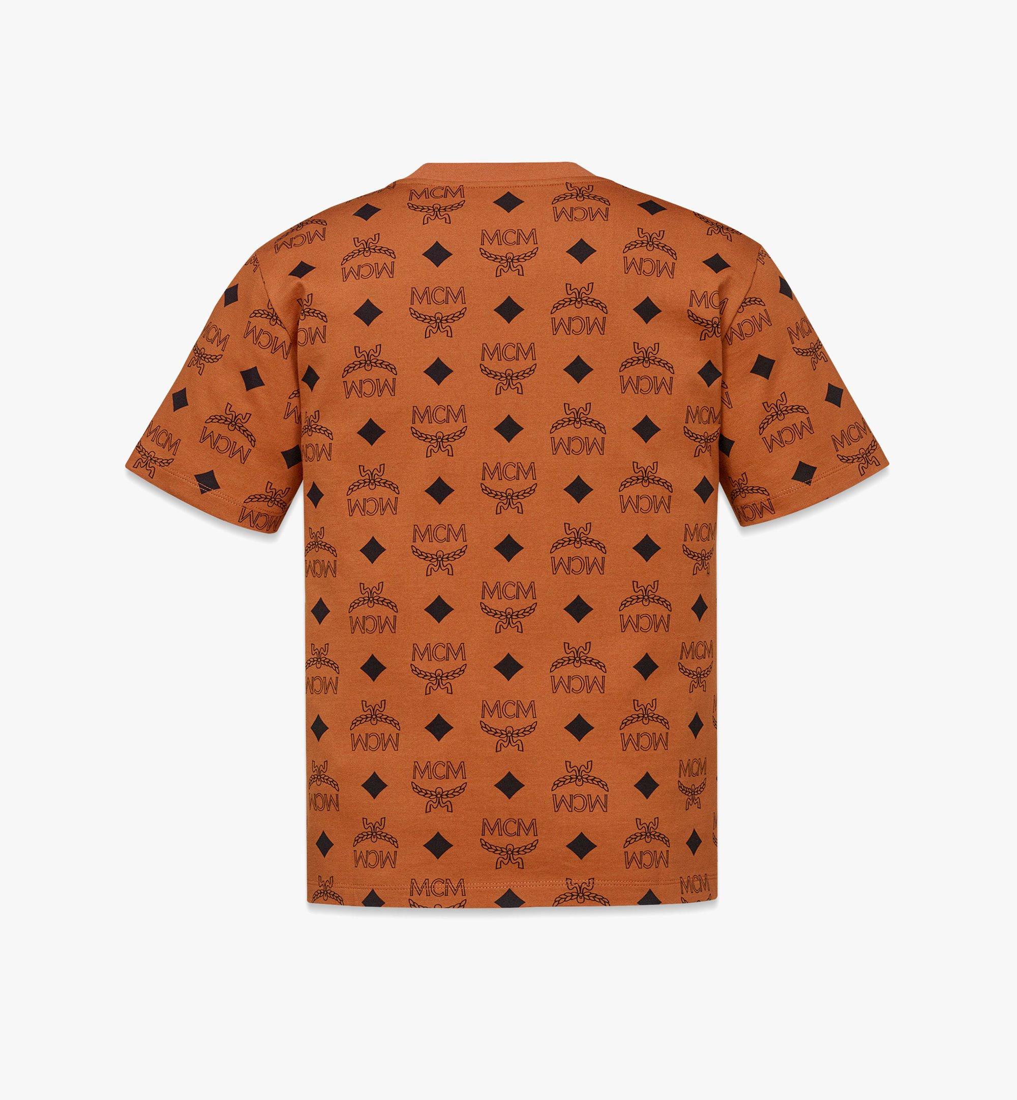 MCM T-shirt à imprimé Visetos Maxi en coton biologique Cognac MFTDAMM01CO00S Plus de photos 1