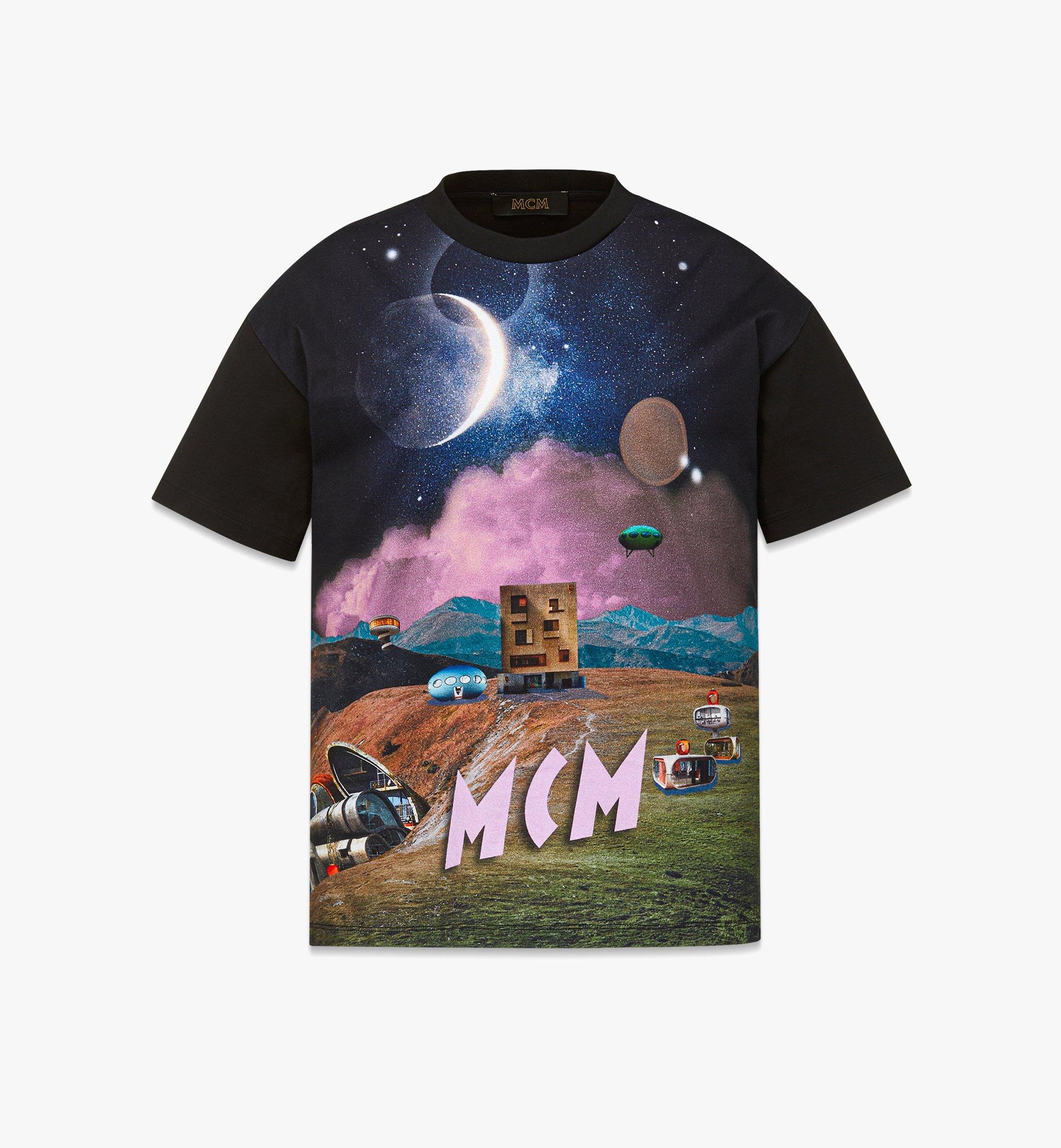 Retro Futurism Print T-Shirt in Organic Cotton