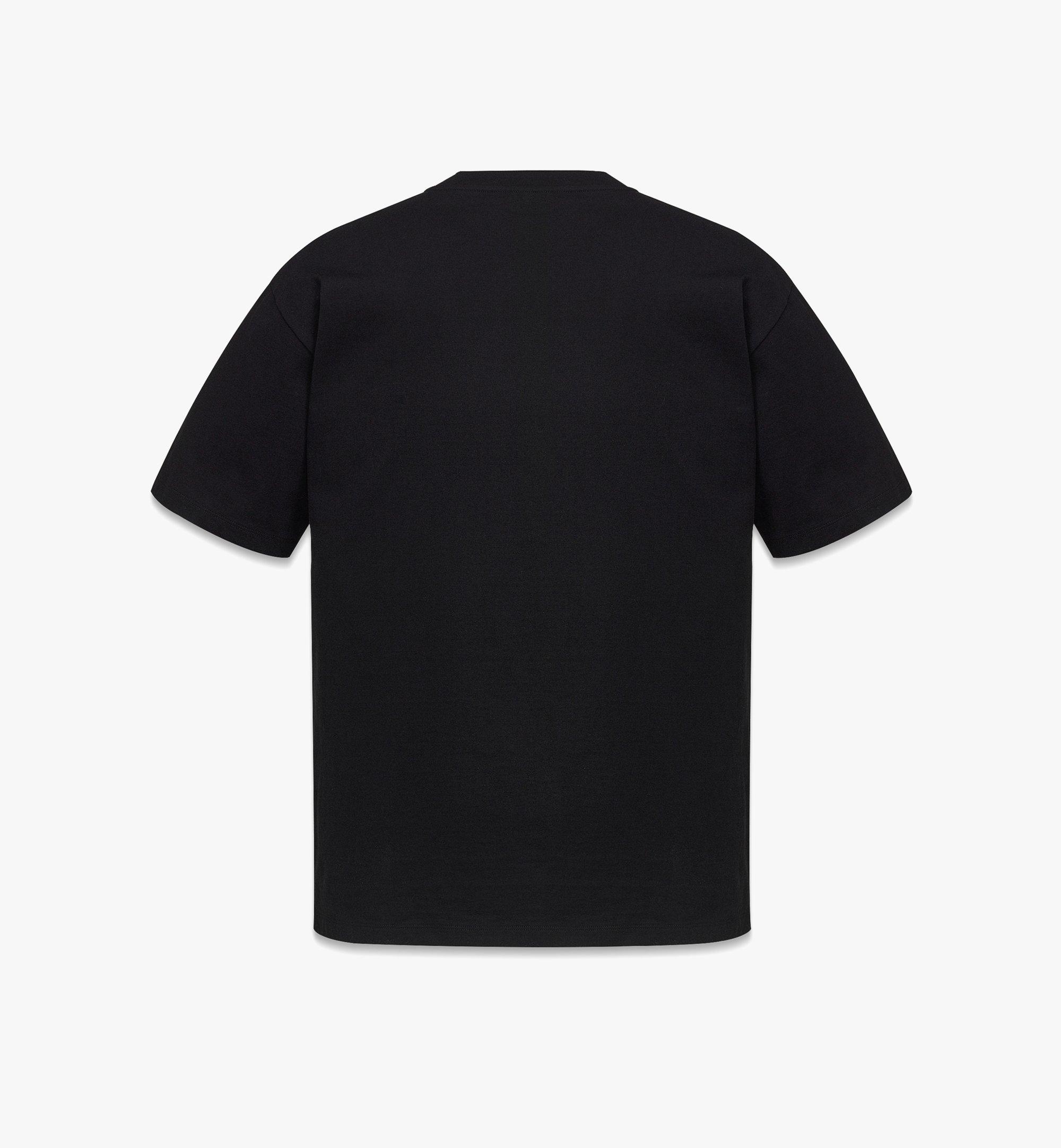 MCM Retro Futurism Print T-Shirt in Organic Cotton Black MFTDAMM03BK0XS ほかの角度から見る 1