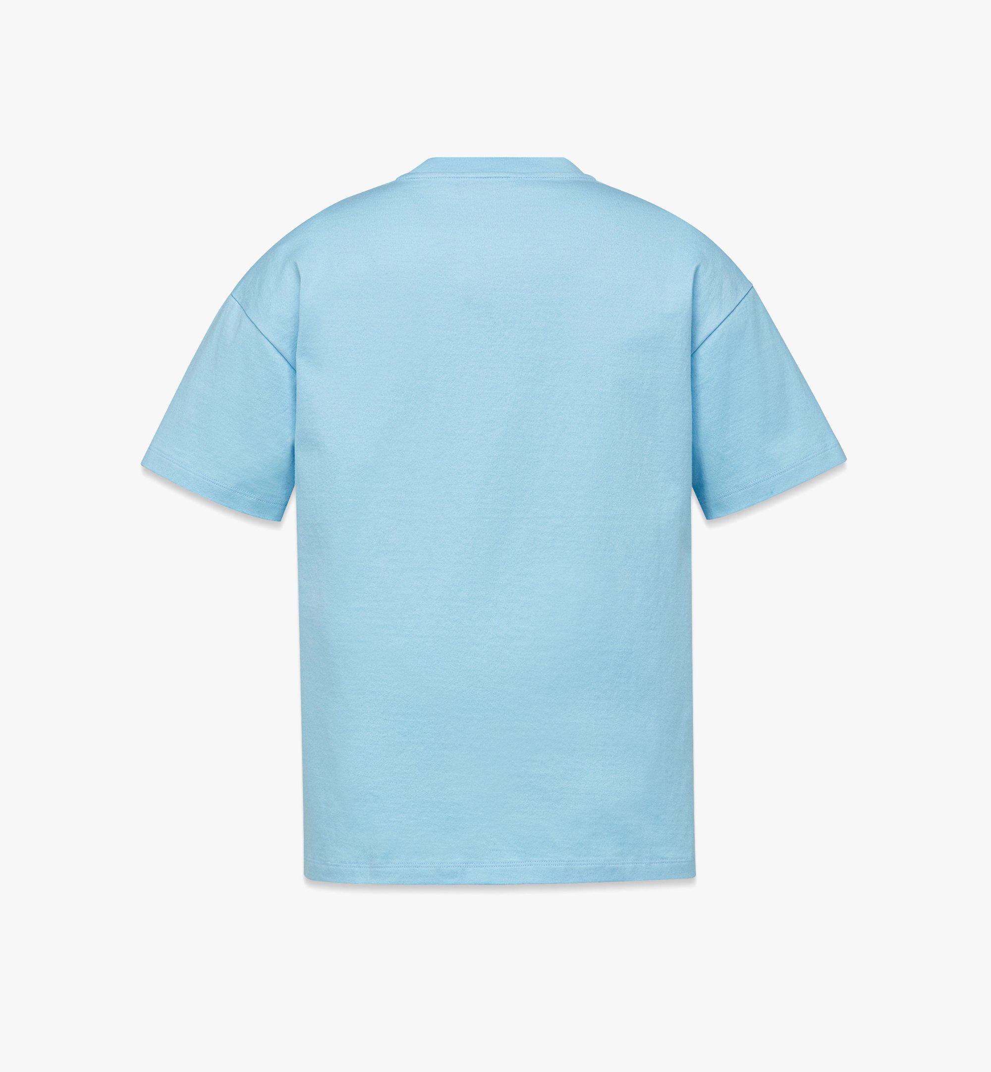 MCM M Pup アストロノートプリント Tシャツ - オーガニックコットン Blue MFTDAMM05LS00L ほかの角度から見る 1