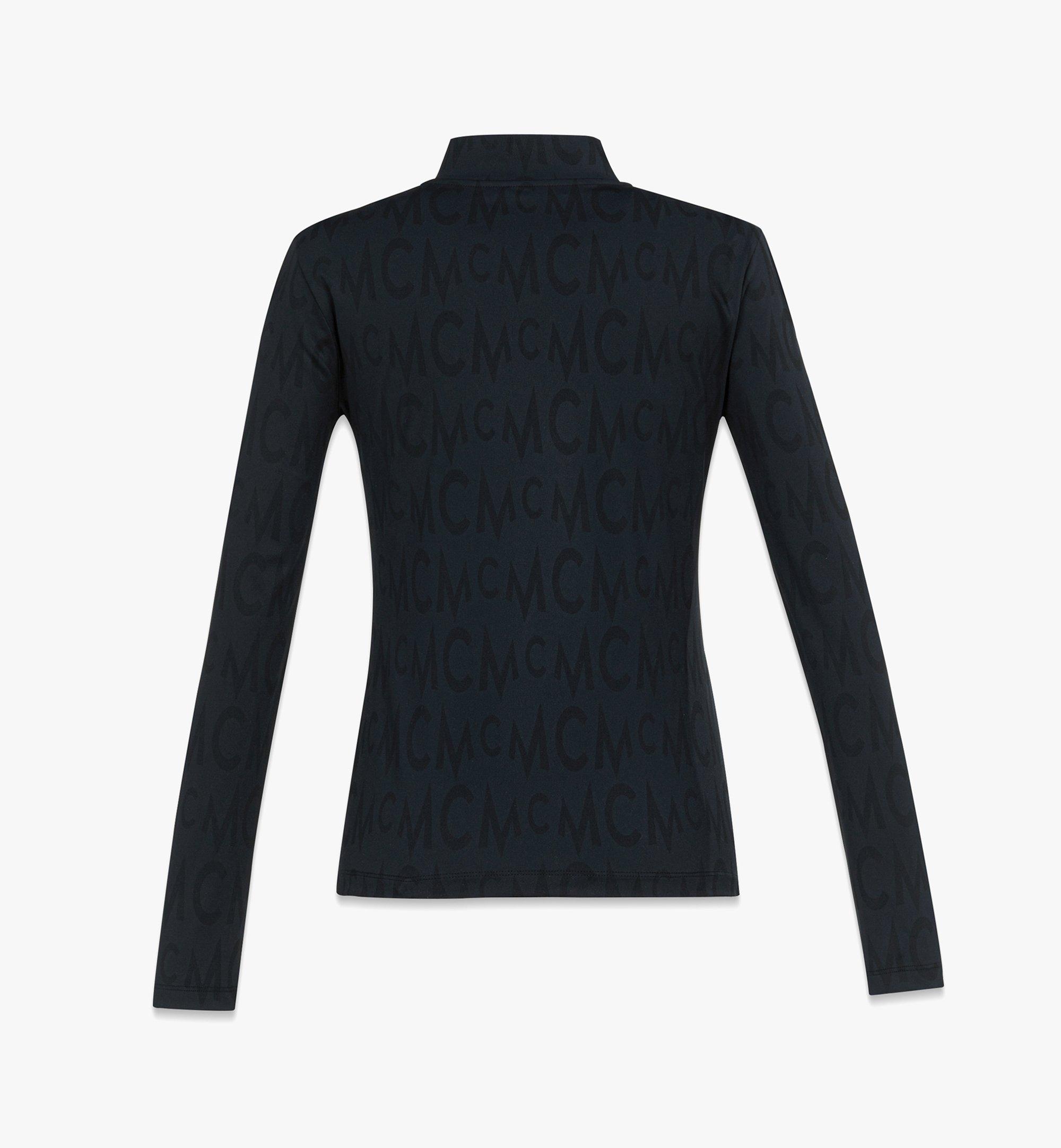MCM ロングスリーブ モノグラム Tシャツ - リサイクルナイロン Black MFTDAMM06BK00L ほかの角度から見る 1