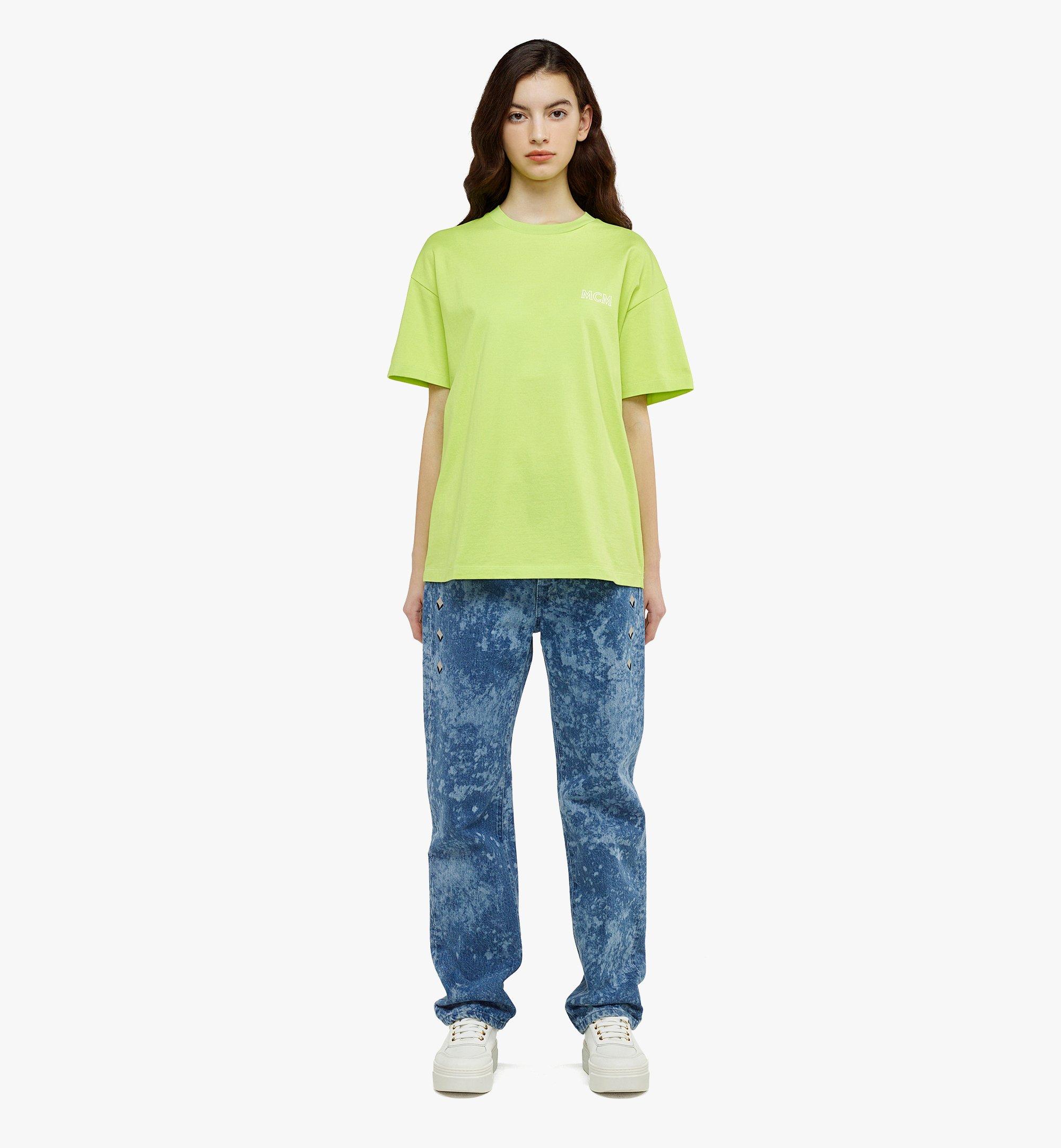 MCM 〈メタオーシャン〉ウィメンズ ロゴ Tシャツ - オーガニック コットン Green MFTDSMM04J700S ほかの角度から見る 2