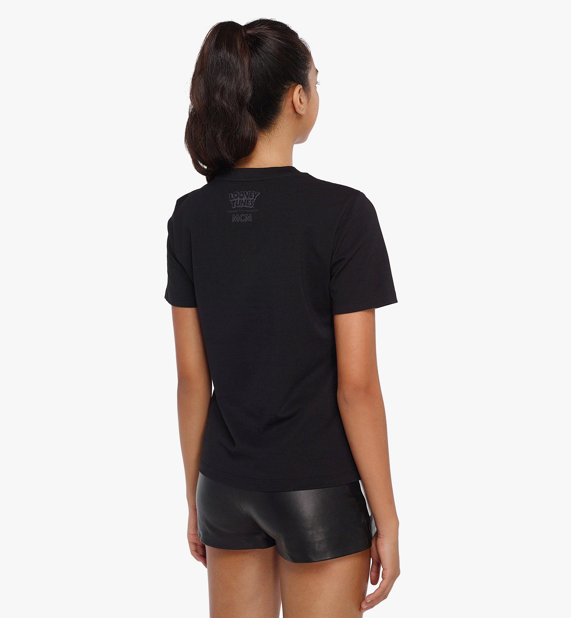 MCM Looney Tunes x MCM ウィメンズ Tシャツ - オーガニック コットン Black MFTDSMM08BK00L ほかの角度から見る 2