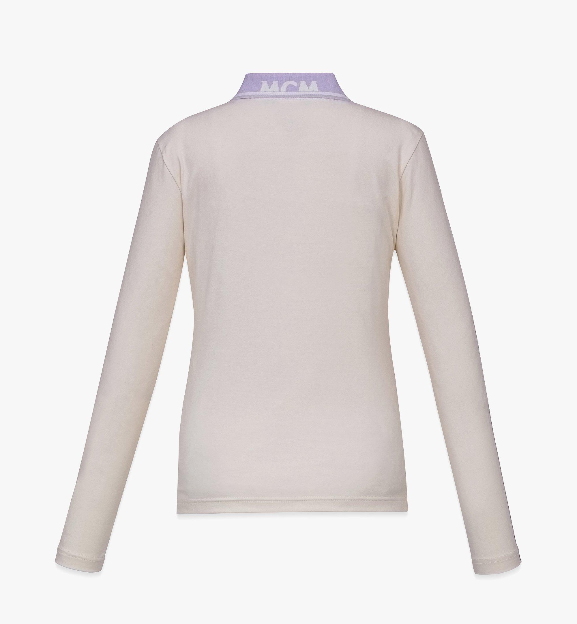 MCM ウィメンズ Golf in the City ロングスリーブ ポロシャツ White MFTDSMM09WC0XL ほかの角度から見る 1