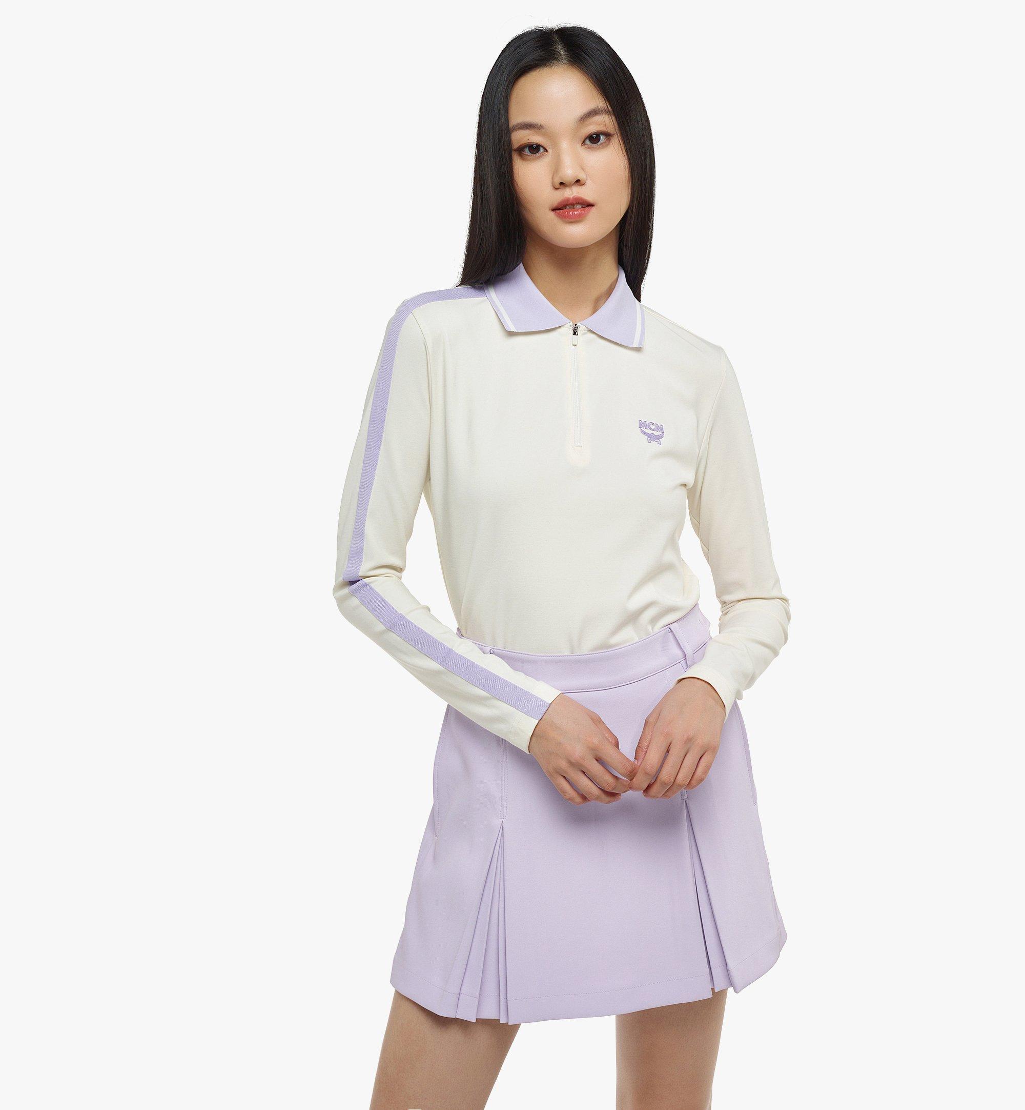 MCM ウィメンズ Golf in the City ロングスリーブ ポロシャツ White MFTDSMM09WC0XL ほかの角度から見る 2
