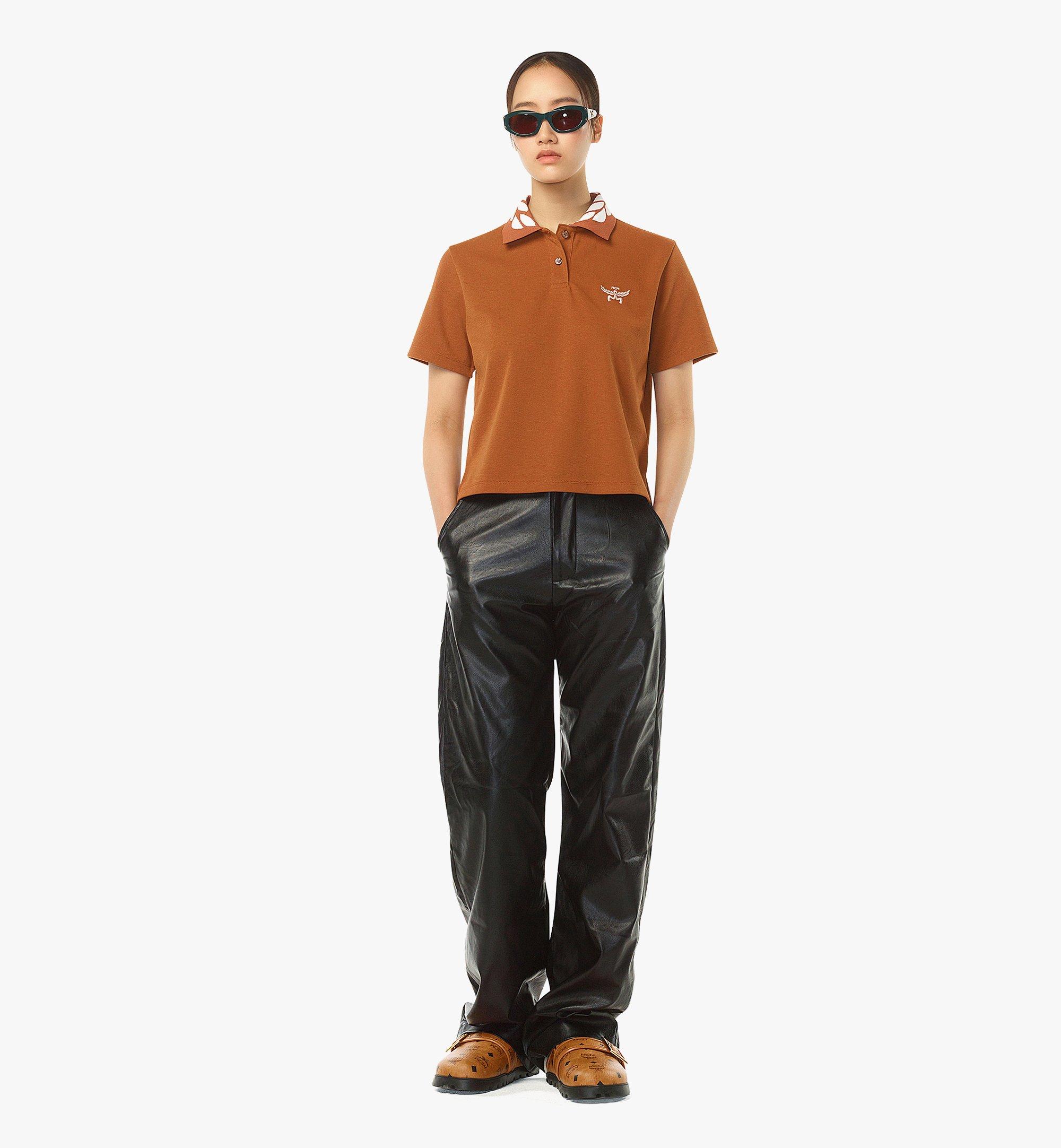 MCM Laurel Piqué Polo Cognac MFTEAMM03CO00M Alternate View 2