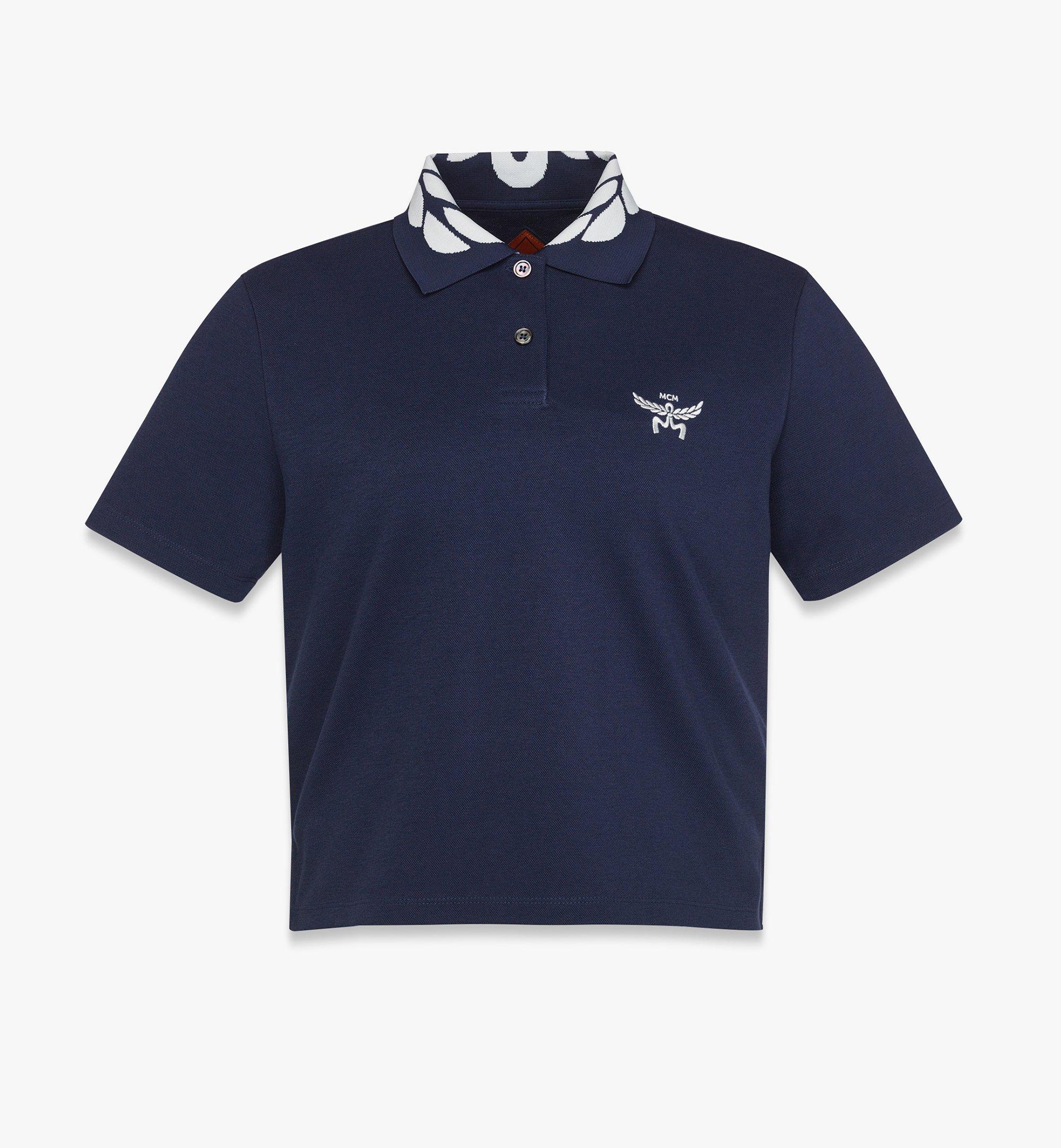 Small Laurel Piqué Polo Navy 