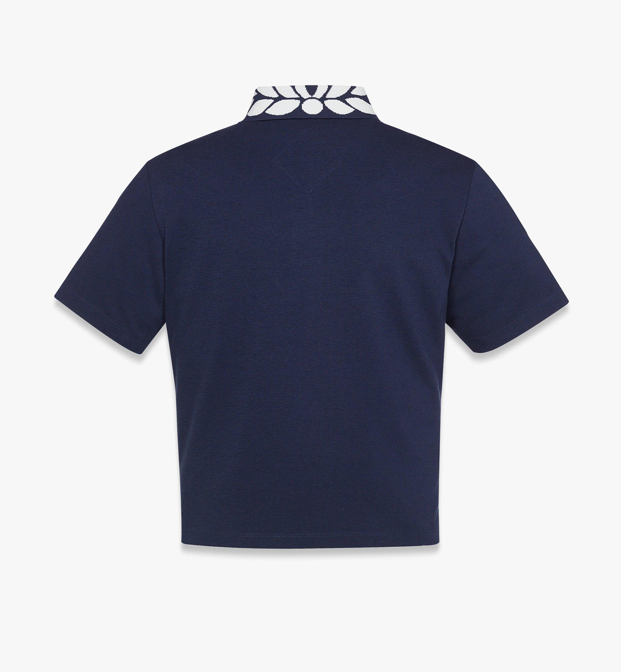 MCM Laurel Piqué Polo Navy MFTEAMM03VD0XS Alternate View 1