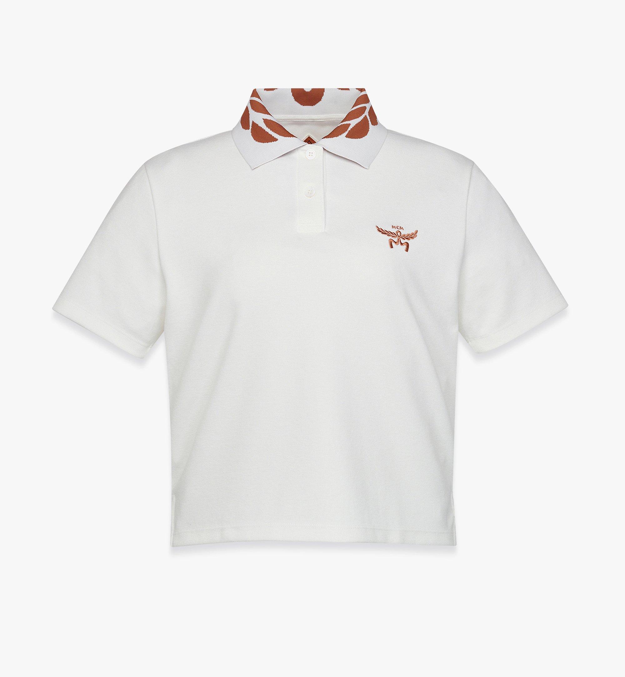 MCM Polo en piqué à laurier White MFTEAMM03WO00S Plus de photos 1