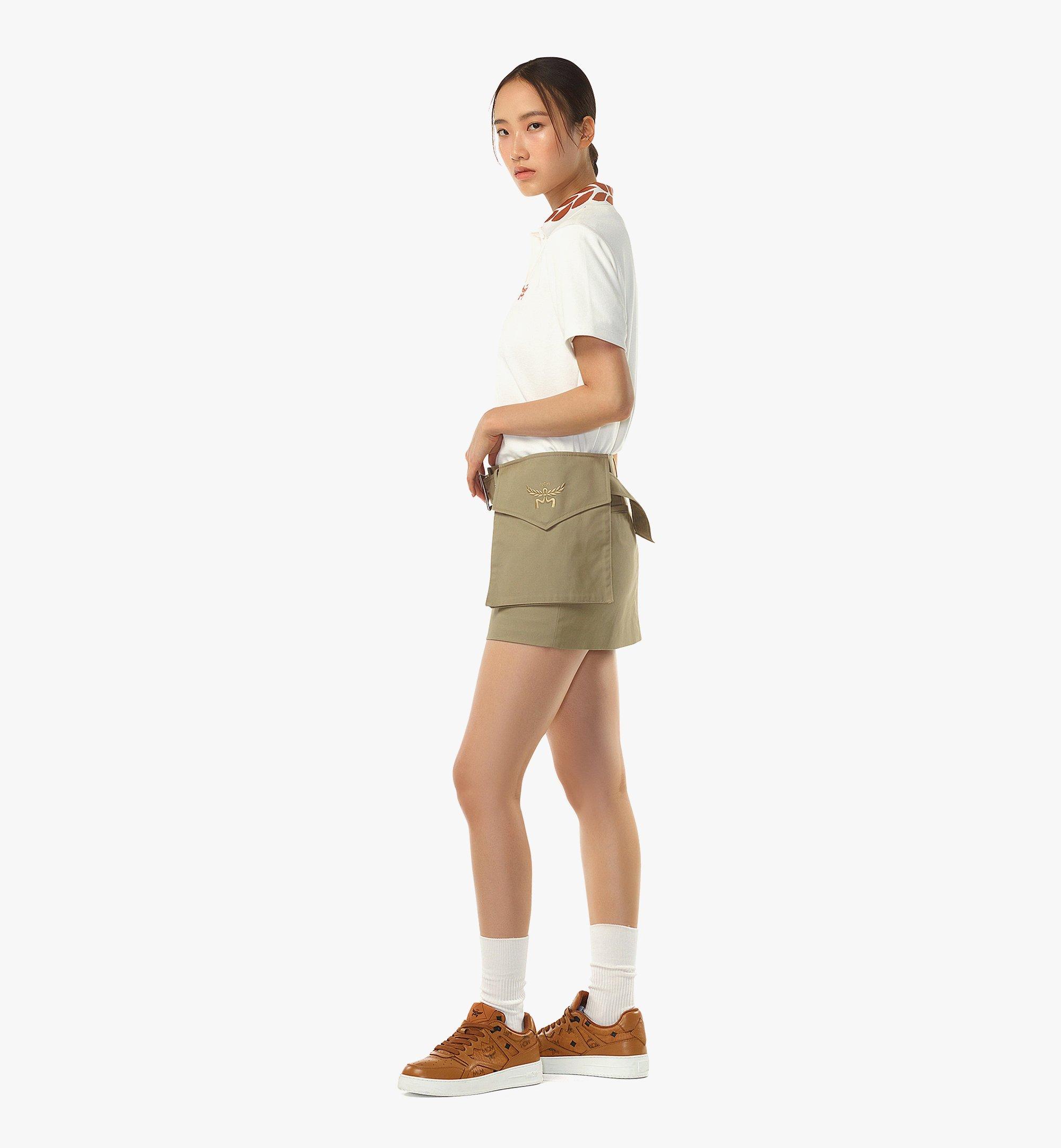MCM Polo en piqué à laurier White MFTEAMM03WO00S Plus de photos 2