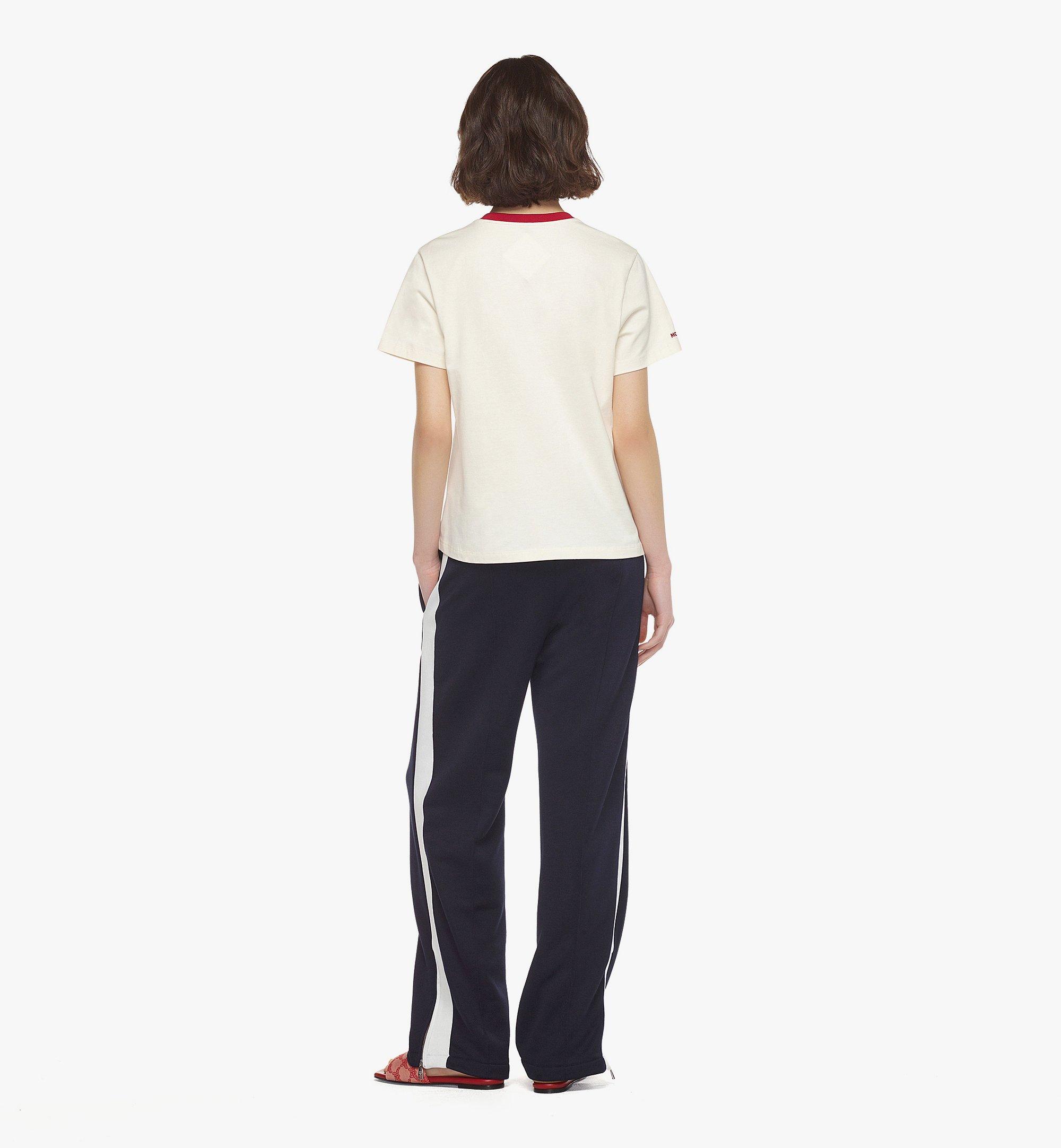 MCM ハートロゴ Tシャツ - オーガニックコットン White MFTESMM05WI00M ほかの角度から見る 3