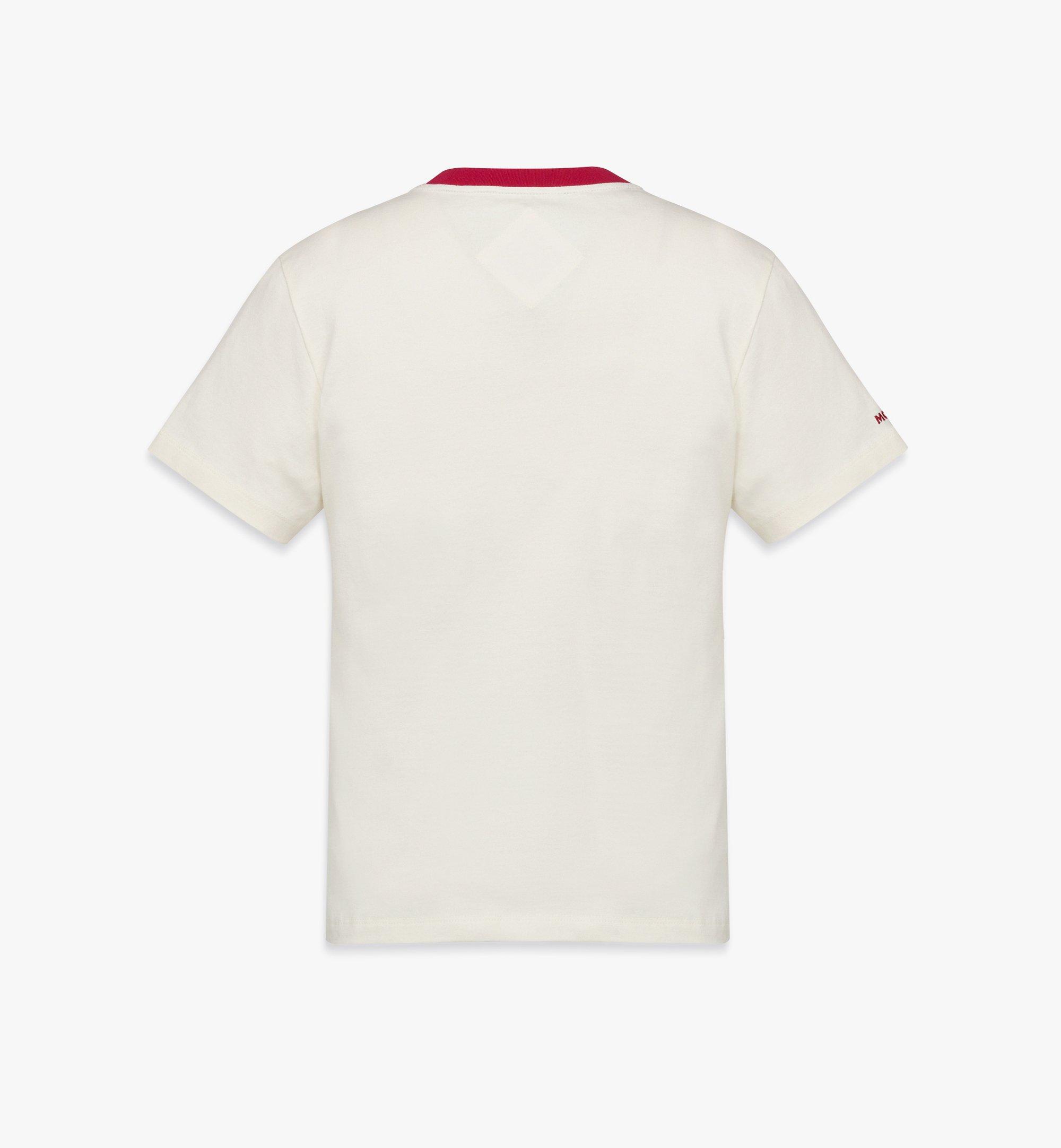 MCM ハートロゴ Tシャツ - オーガニックコットン Red MFTESMM05WI00S ほかの角度から見る 1