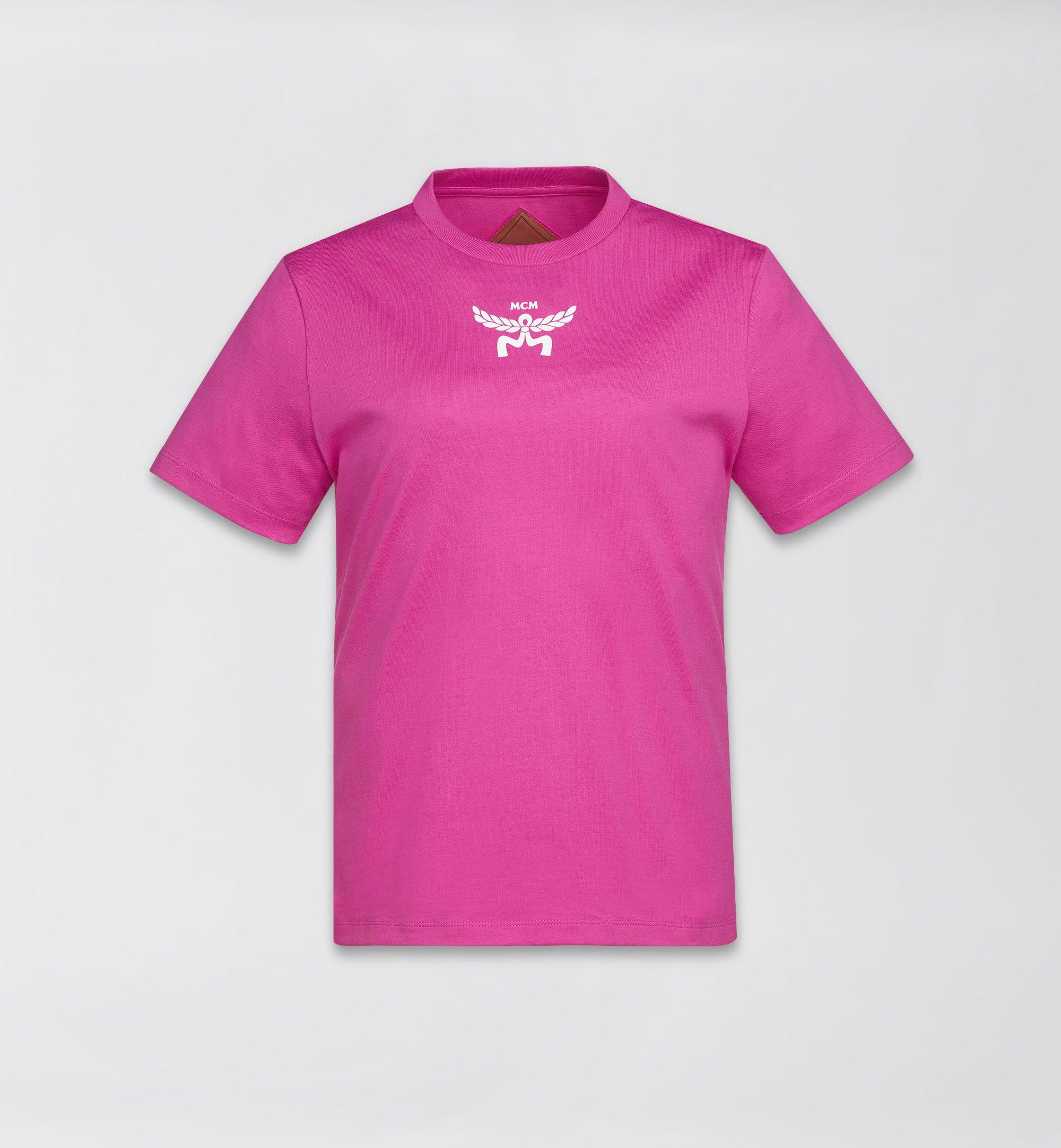 Large Logo Print T-Shirt Pink | MCM ®US