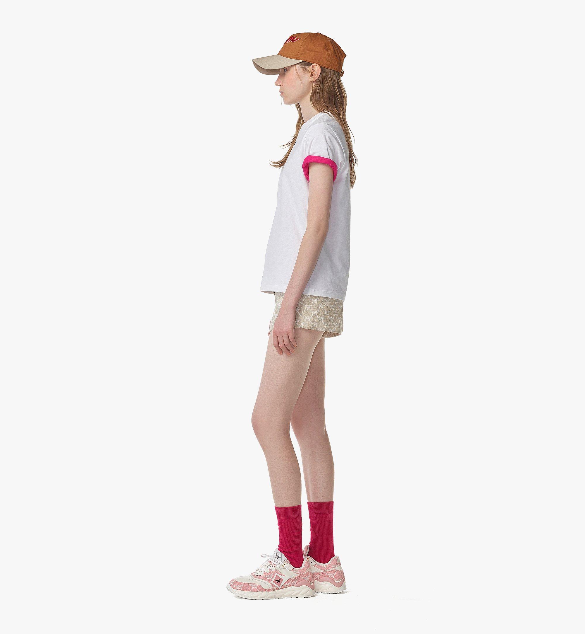 MCM T-shirt à logo imprimé en coton biologique White MFTFSBC01WT0XL Plus de photos 2