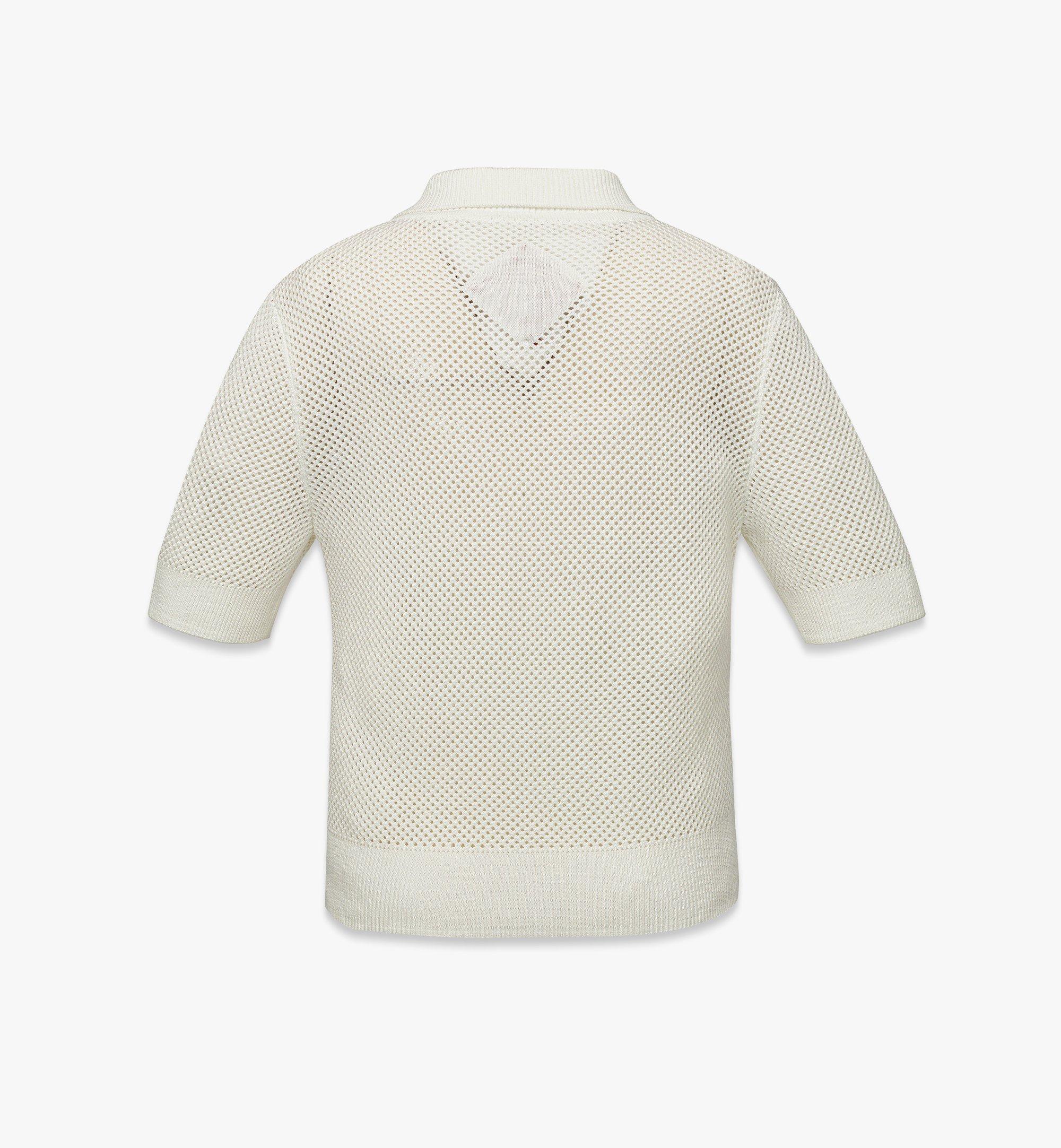 MCM Mesh Knit Cropped Polo White MFTFSMM02WG0XS Noch mehr sehen 1
