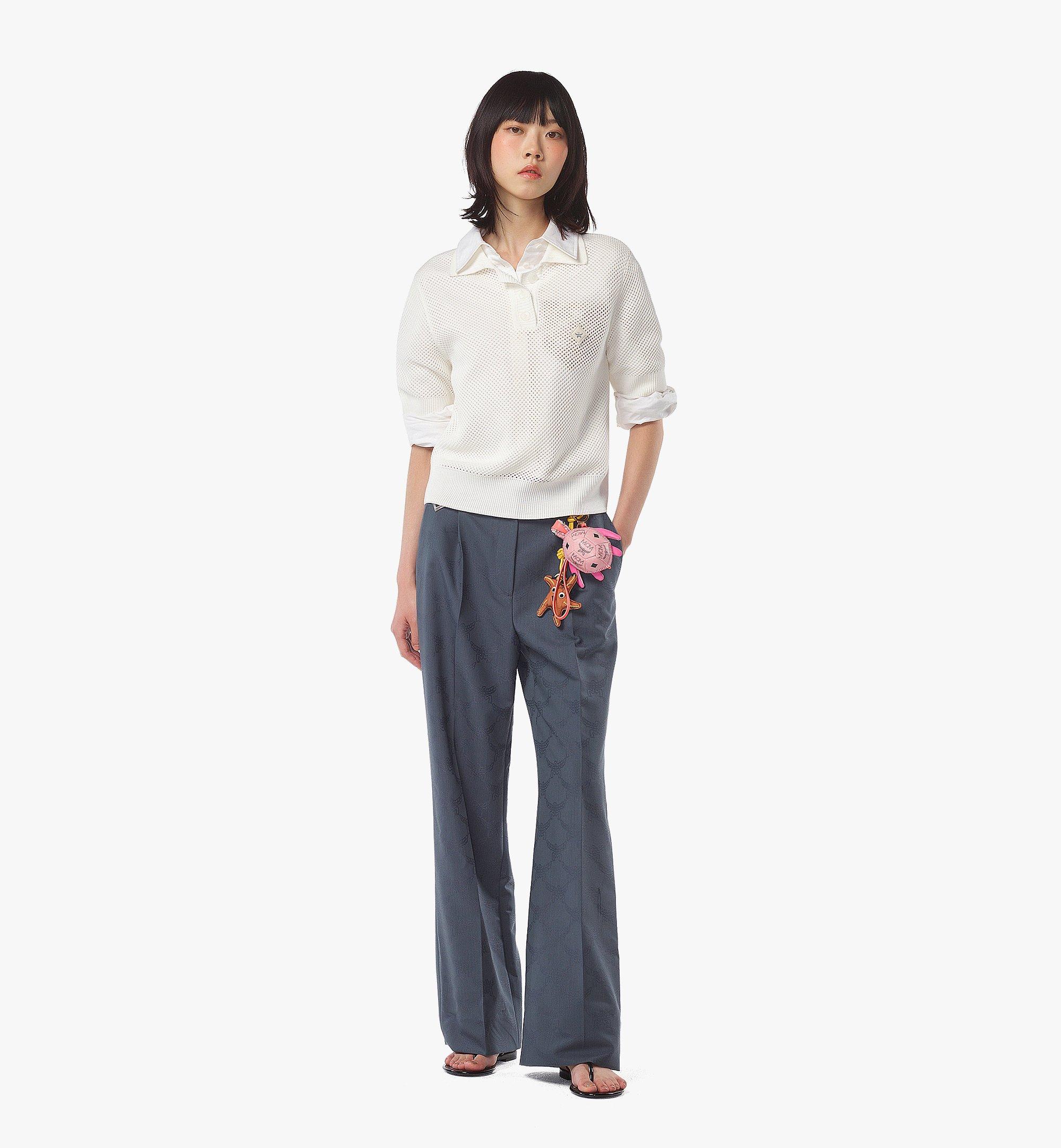 MCM Mesh Knit Cropped Polo White MFTFSMM02WG0XS Noch mehr sehen 2