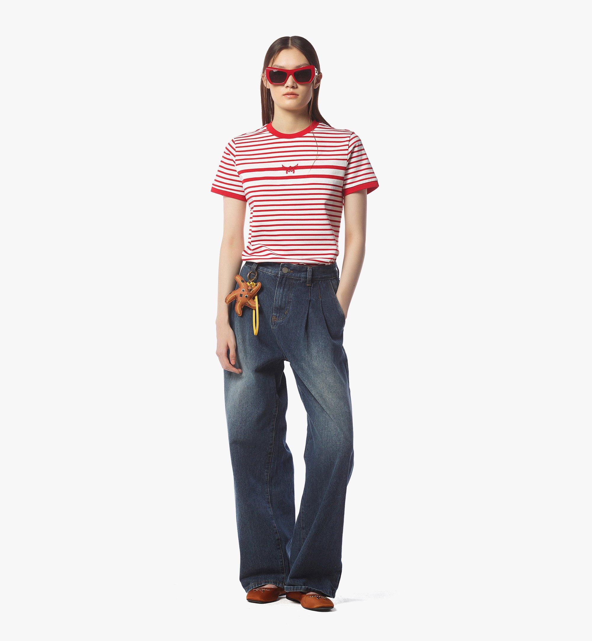 Medium Logo Stripe T-Shirt Red | MCM ®US