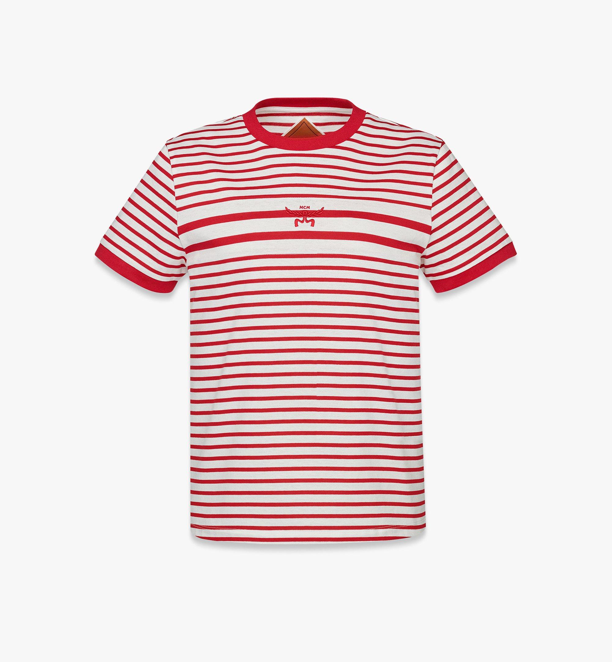T-Shirt à rayures avec logo