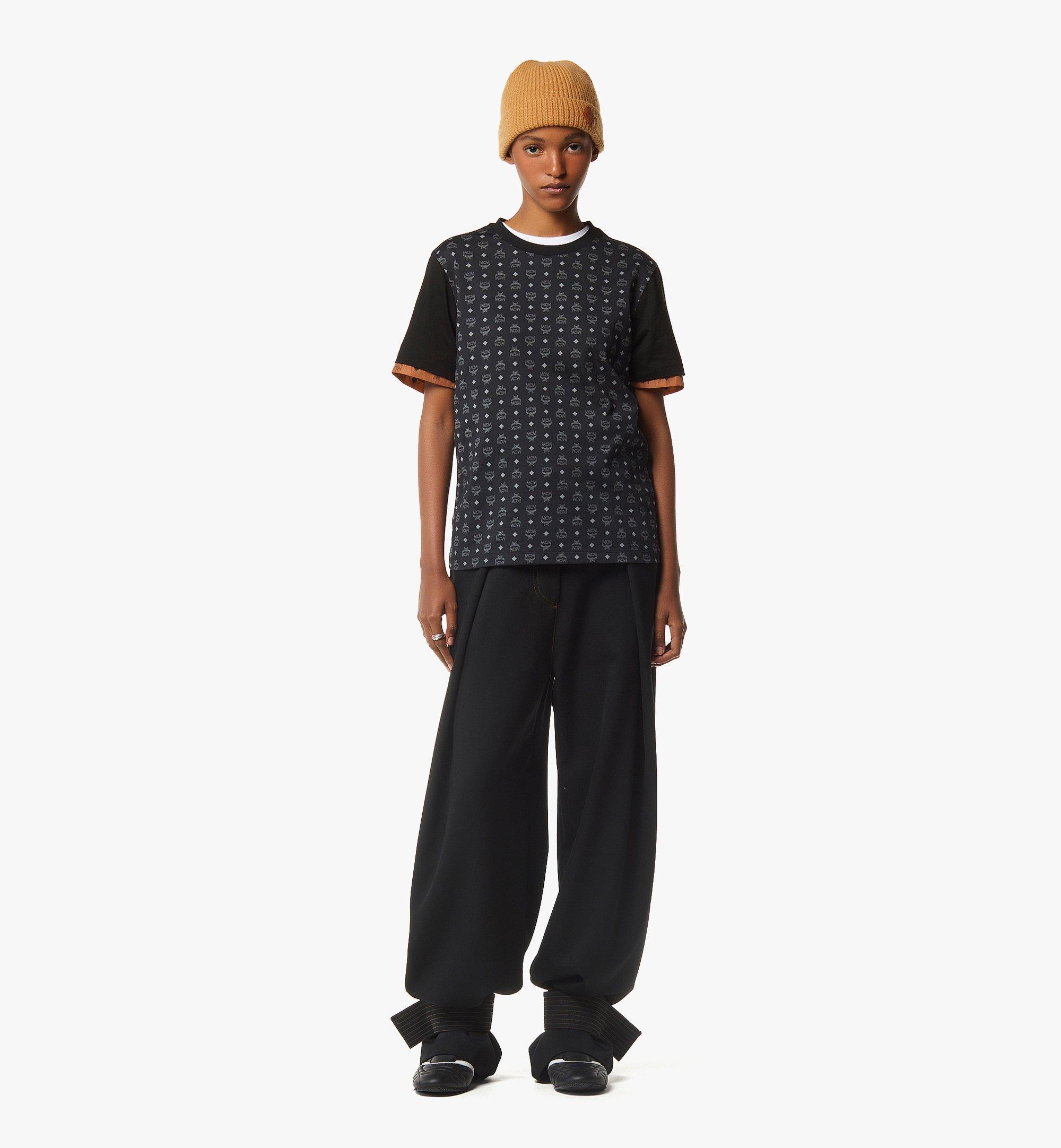 Medium Monogram Print T-Shirt in Organic Cotton Black | MCM ®HK