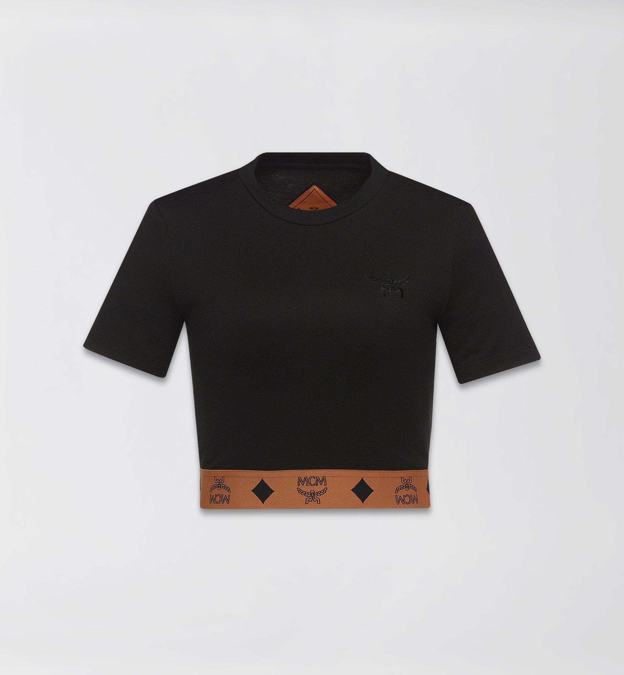 PHENOMENON×MCM BIG VISETOS LS TEE モノグラム柄 Large Monogram Cropped T-Shirt Black | MCM ®US