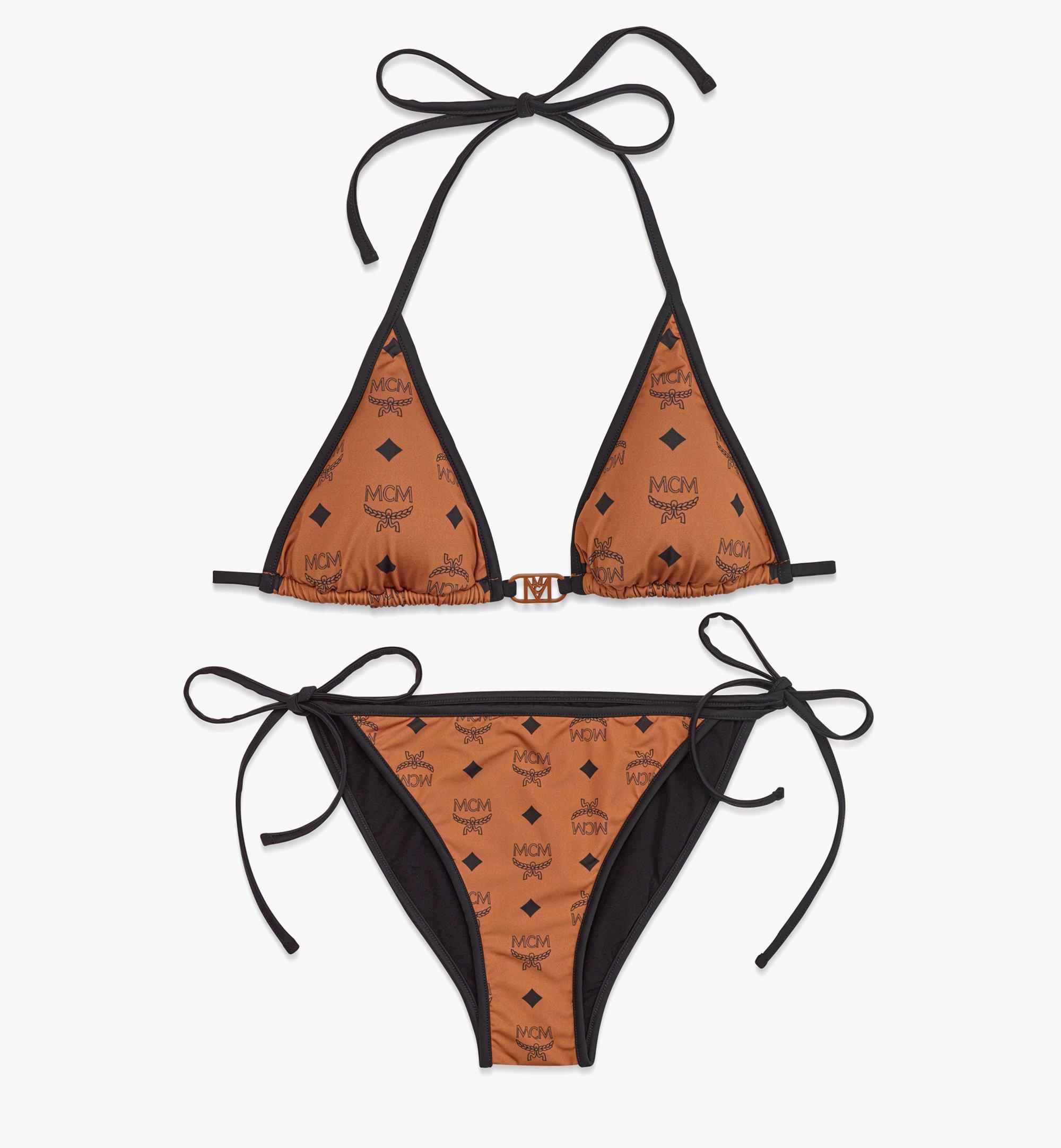 MCM Monogram Print Bikini Cognac MFWDSMM03CO0XS Alternate View 1