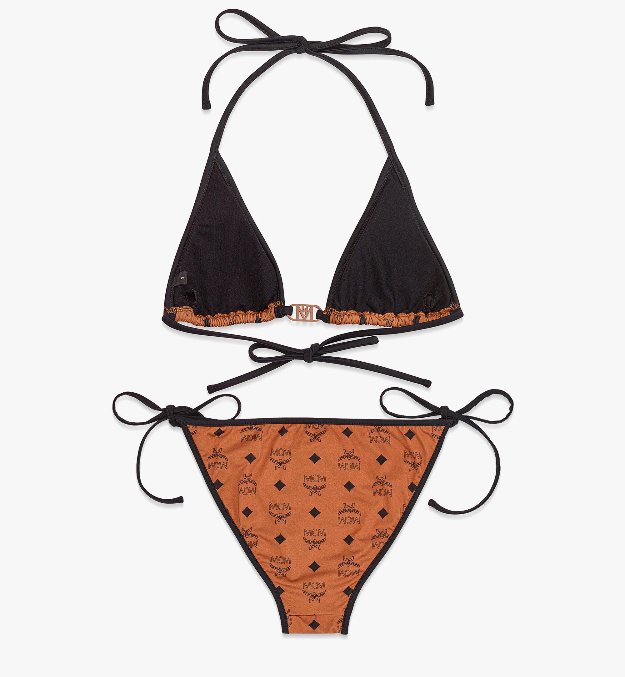 MCM Monogram Print Bikini Cognac MFWDSMM03CO0XS Alternate View 1