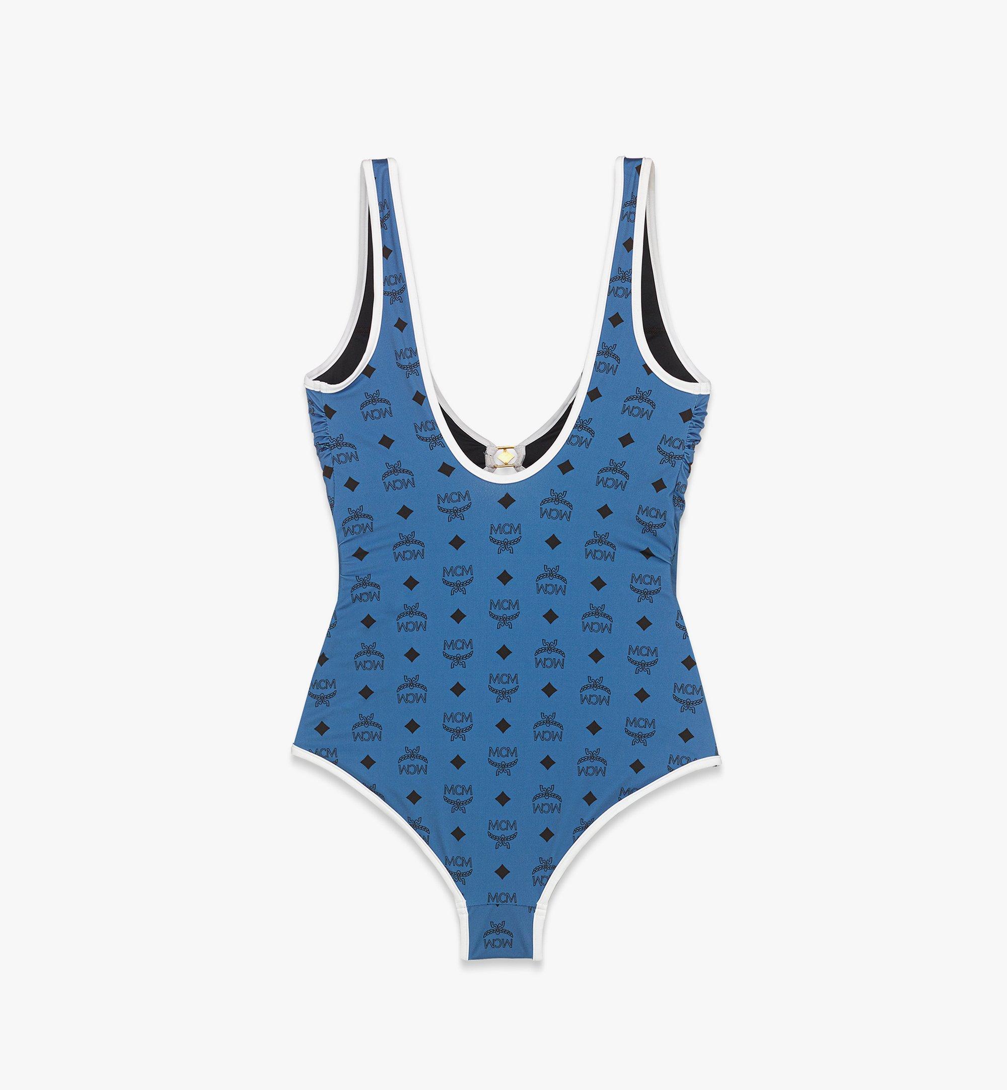 MCM Badeanzug mit Monogramm-Print Blue MFWESMM01H000S Noch mehr sehen 1